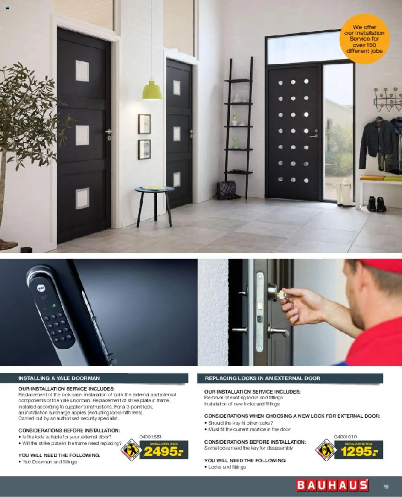 Bauhaus tilbudsavis fra 01/03/2025 Installation Service - ENGLISH