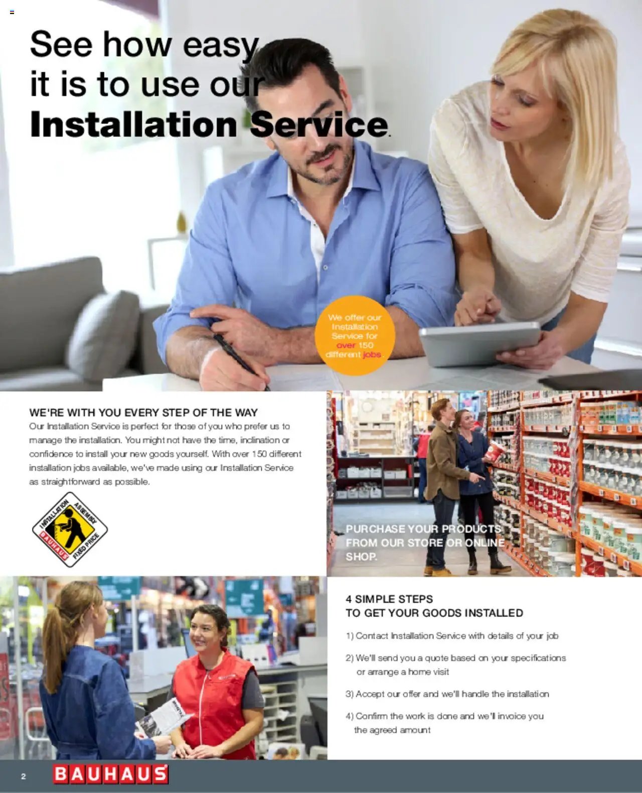 Bauhaus tilbudsavis fra 01/03/2025 Installation Service - ENGLISH
