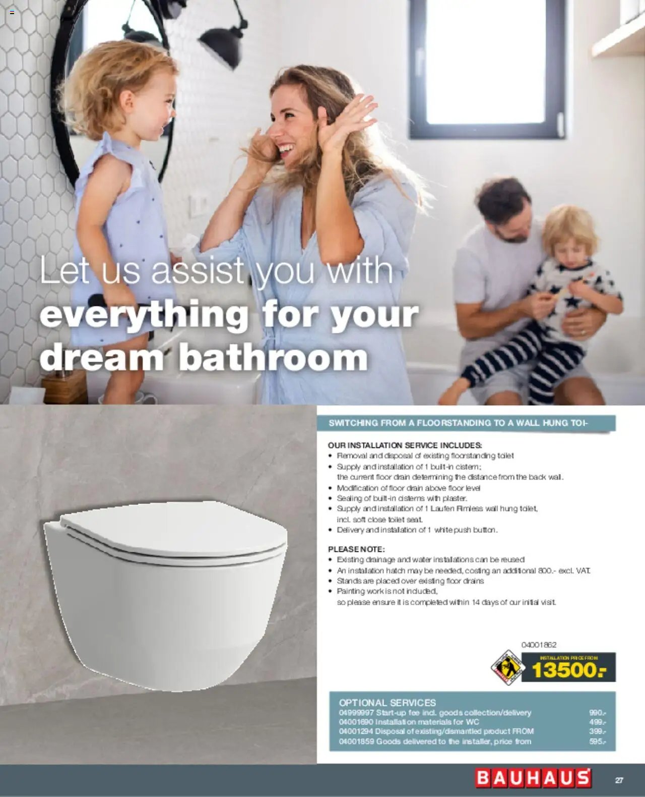 Bauhaus tilbudsavis fra 01/03/2025 Installation Service - ENGLISH