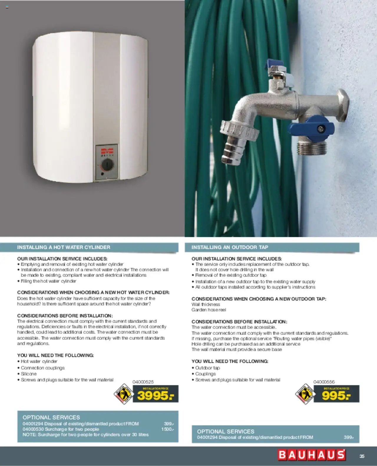 Bauhaus tilbudsavis fra 01/03/2025 Installation Service - ENGLISH