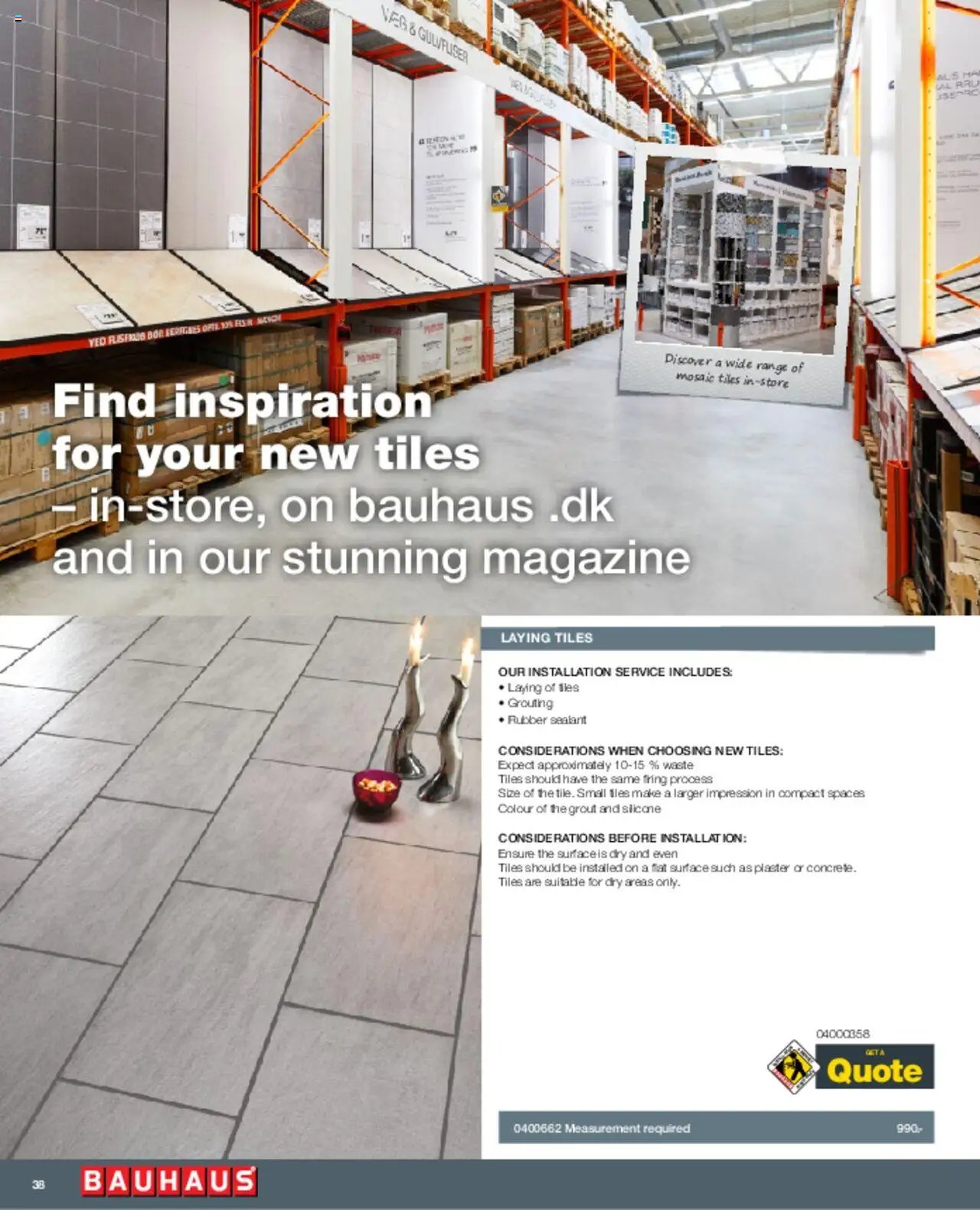 Bauhaus tilbudsavis fra 01/03/2025 Installation Service - ENGLISH