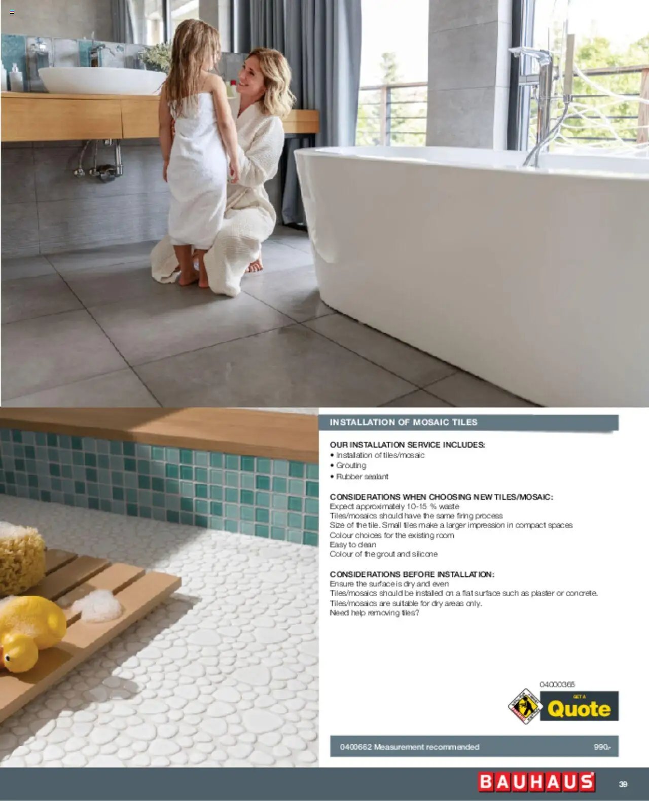 Bauhaus tilbudsavis fra 01/03/2025 Installation Service - ENGLISH