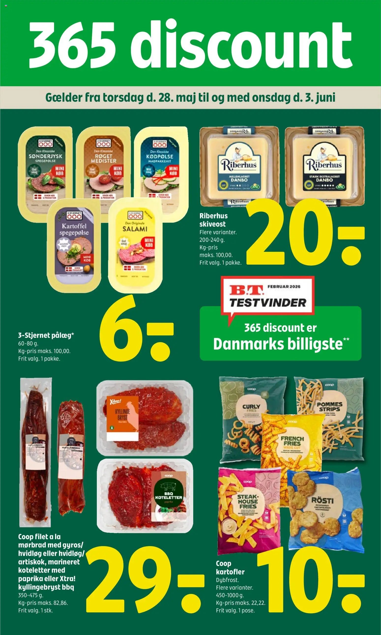 Coop 365 tilbudsavis fra 28/05/2026 Coop 365 - Tilbudsavis uge 22