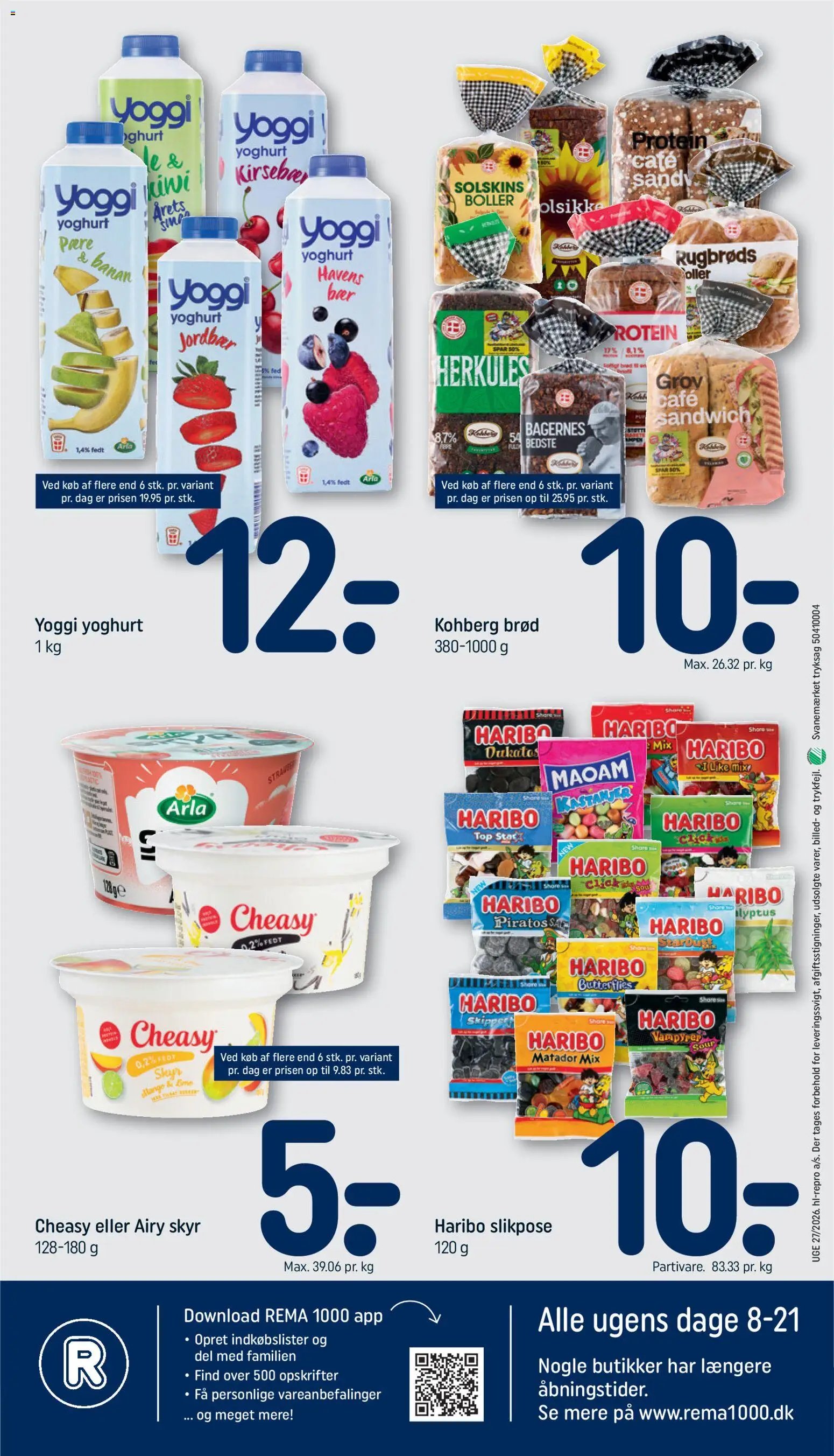 Rema 1000 tilbudsavis fra 28/06/2026 Rema 1000 - Tilbudsavis uge 27