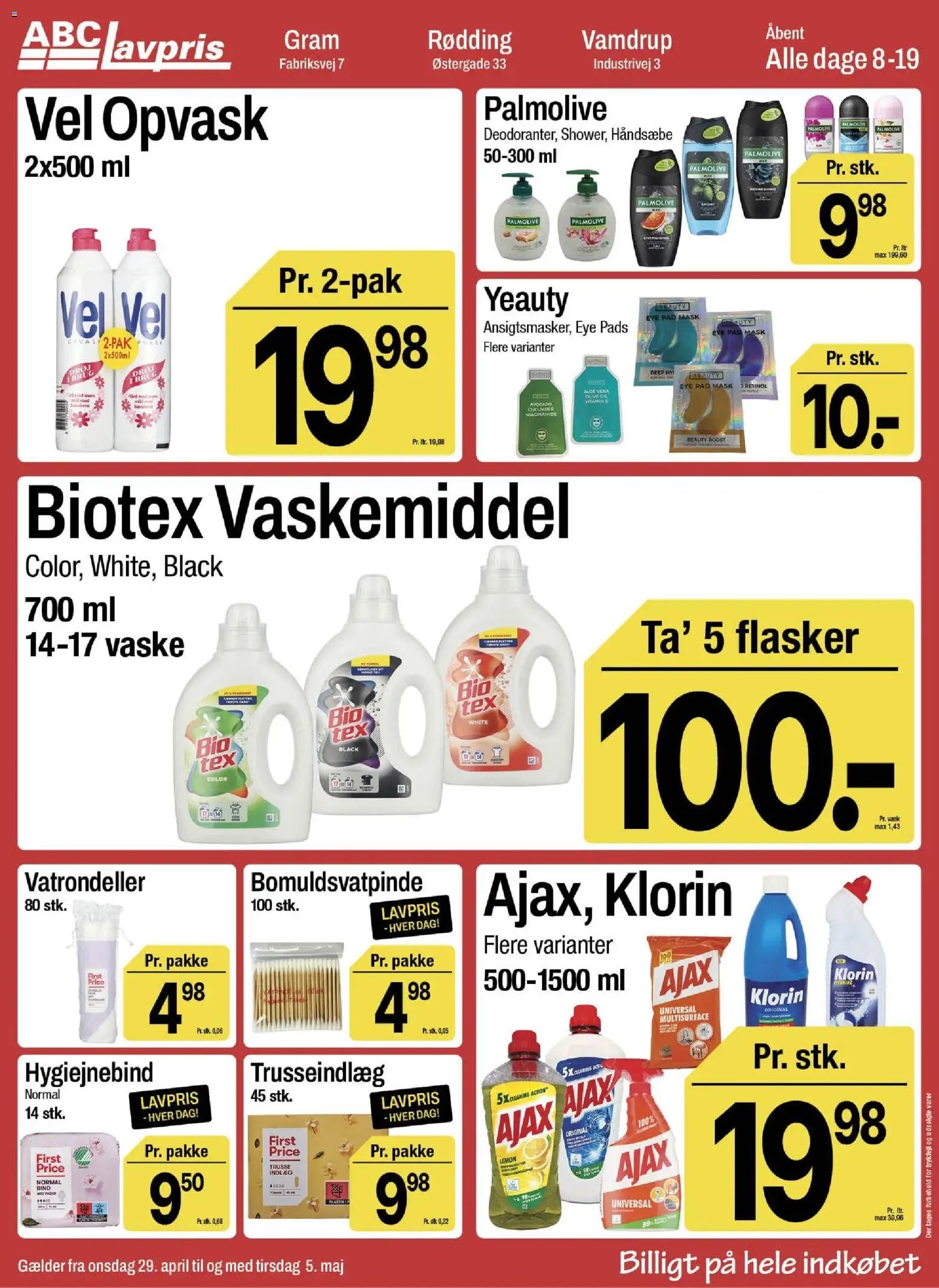 Abc Lavpris tilbudsavis fra 29/04/2026 Abc Lavpris - Gram