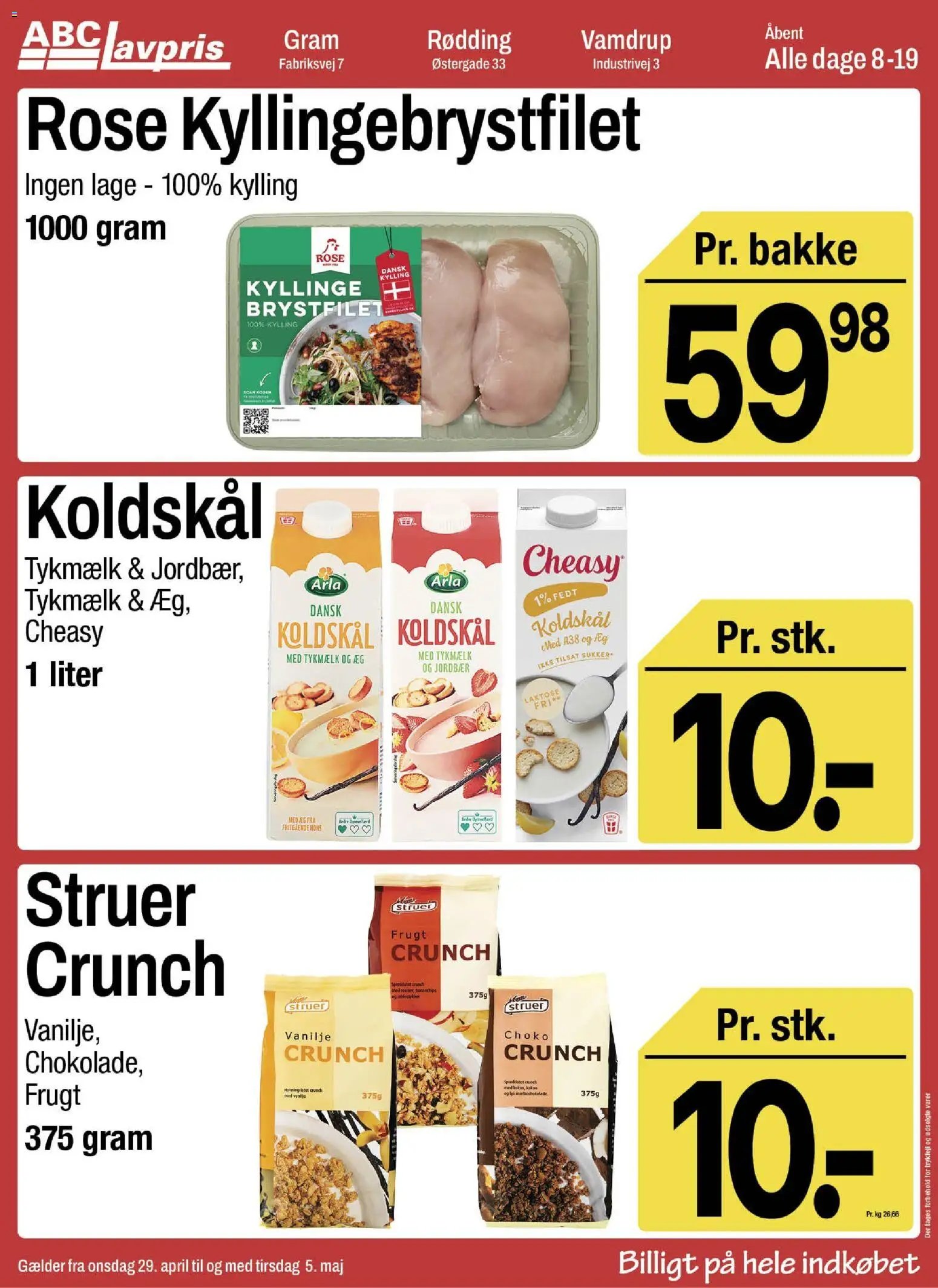 Abc Lavpris tilbudsavis fra 29/04/2026 Abc Lavpris - Gram