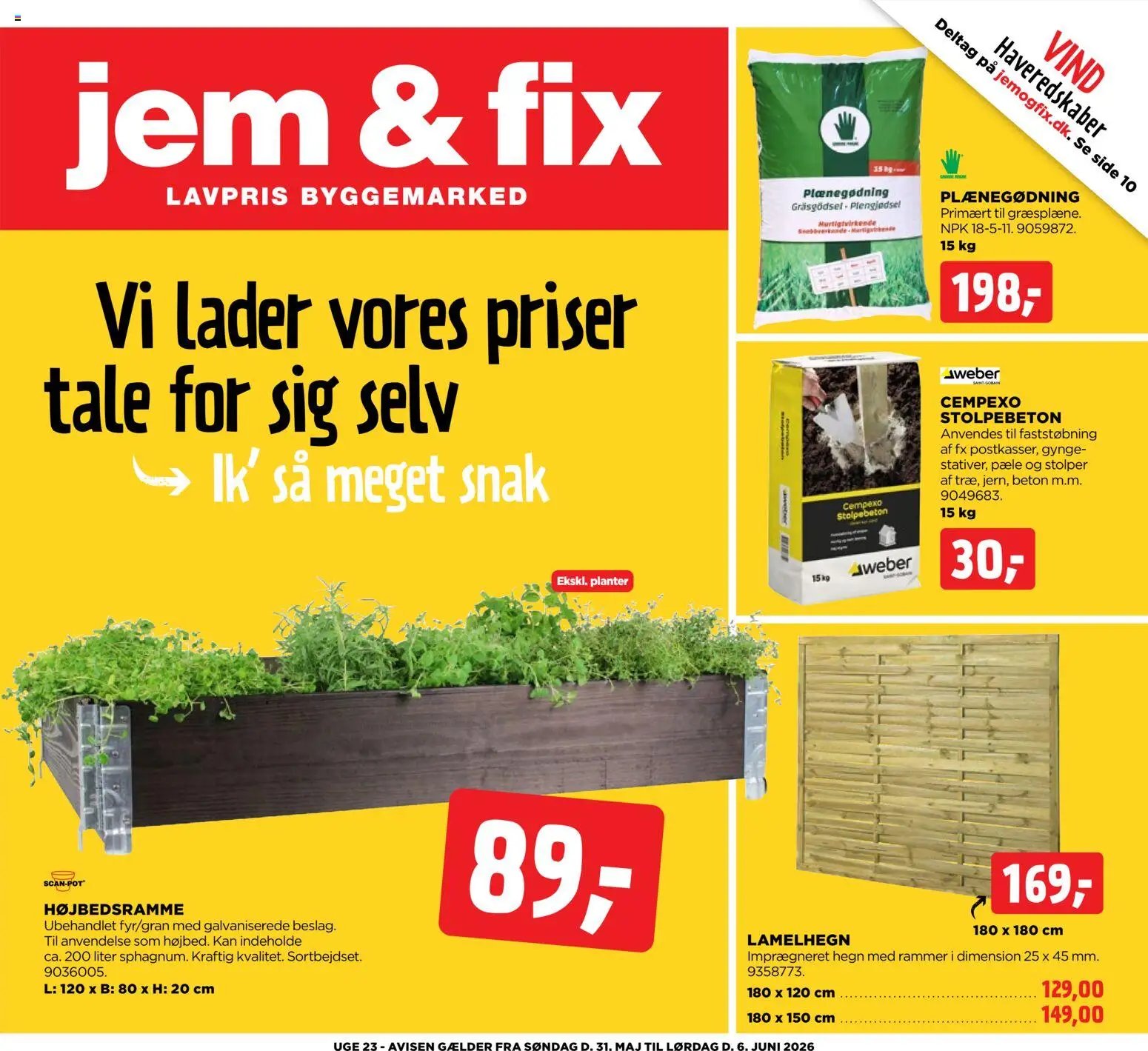 Jem & fix tilbudsavis fra 31/05/2026 Jem & fix - Tilbudsavis uge 23