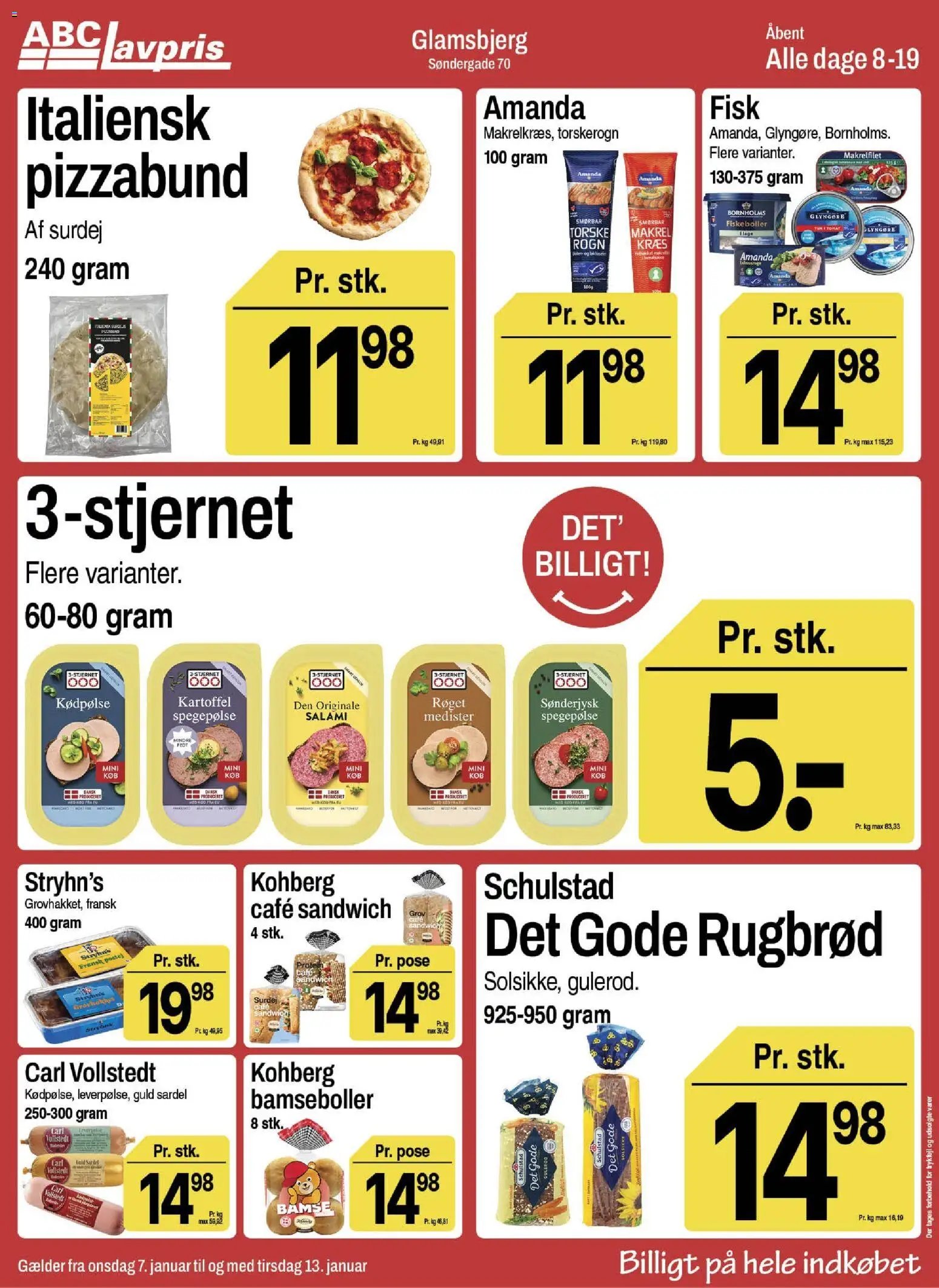 Abc Lavpris tilbudsavis fra 07/01/2026 Glamsbjerg