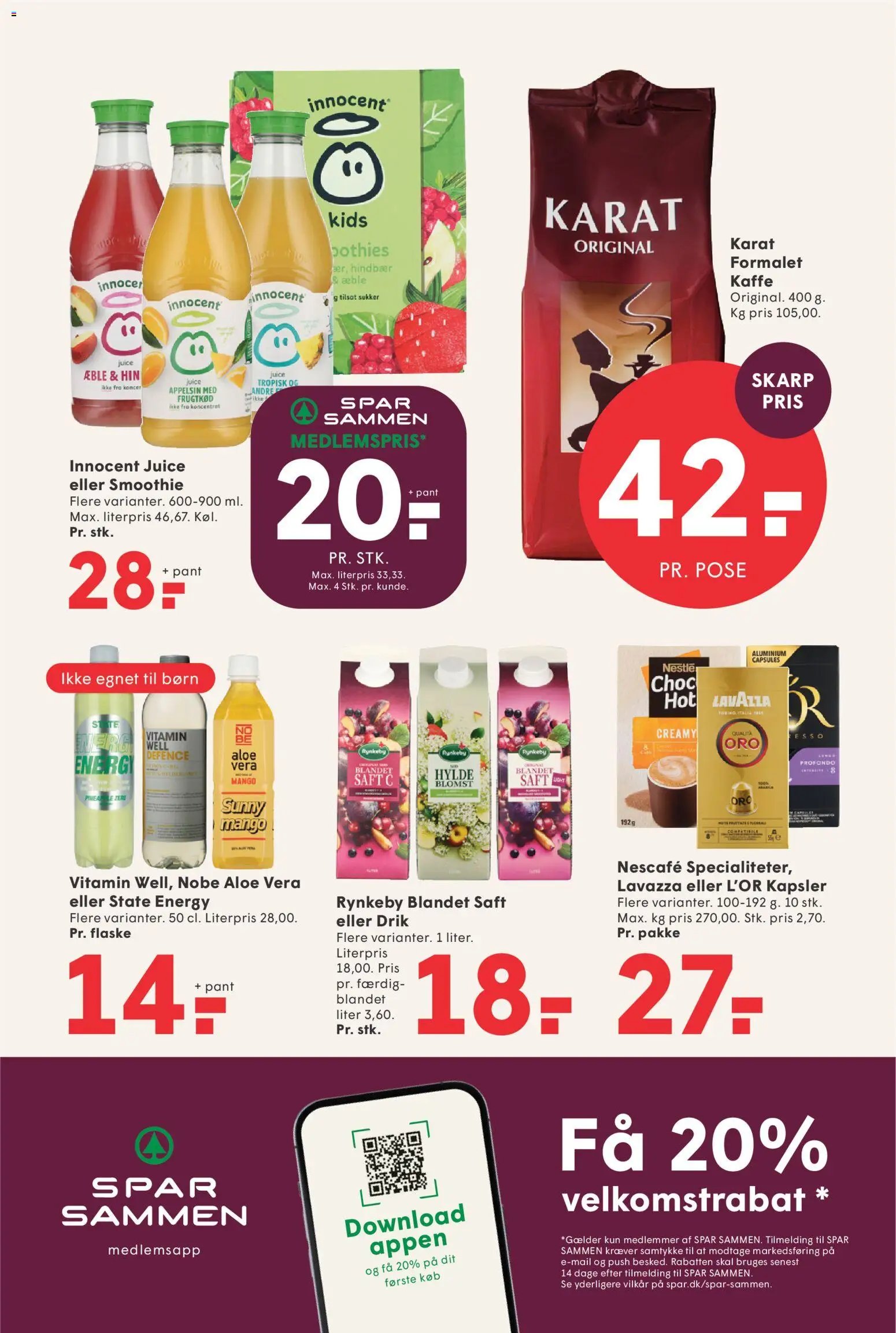 Nye Spar tilbud fra 23/10/2026