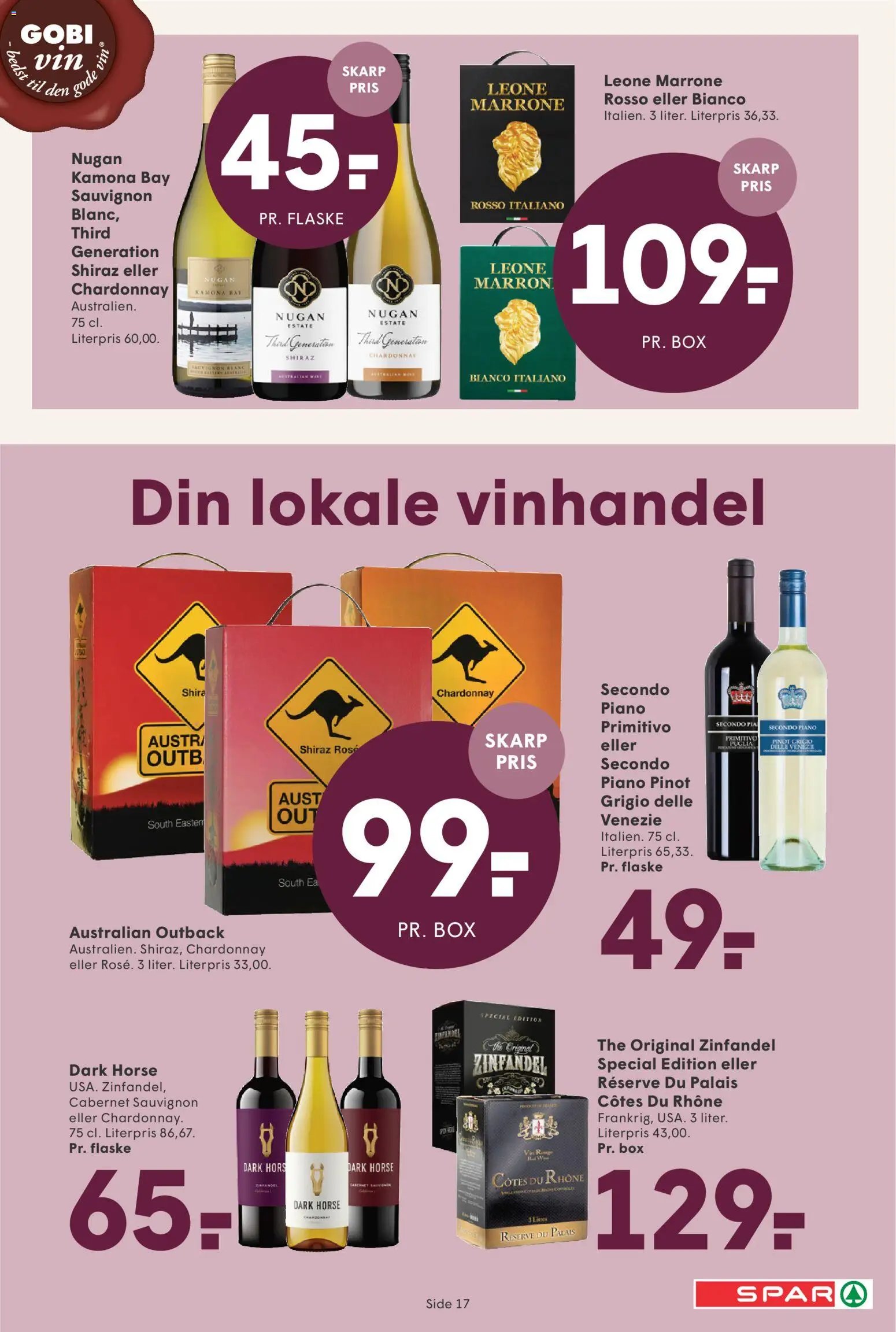 Nye Spar tilbud fra 23/10/2026