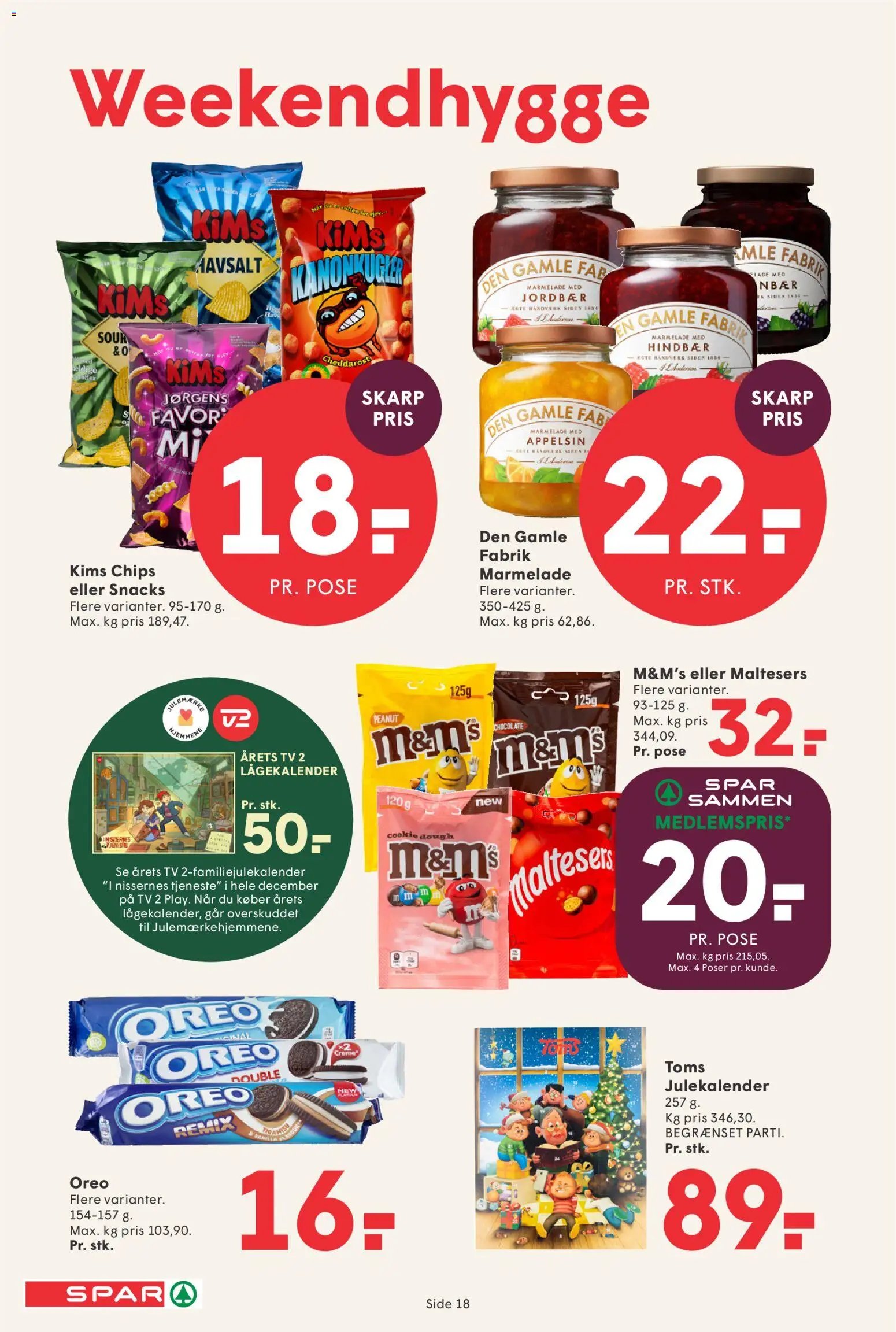 Nye Spar tilbud fra 23/10/2026