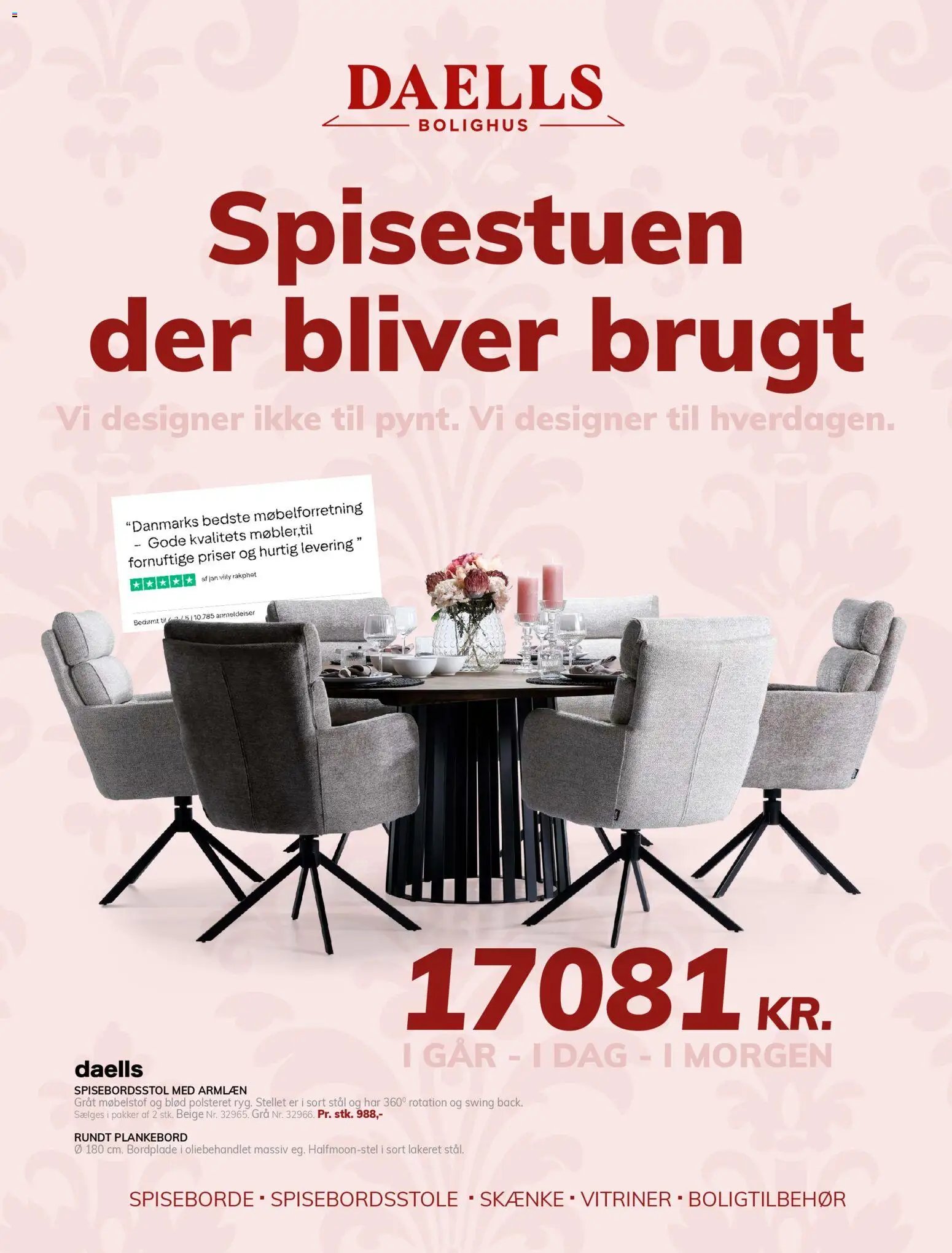 Daells Bolighus tilbudsavis fra 15/04/2026 Daells Bolighus - Nyt til spisestuen