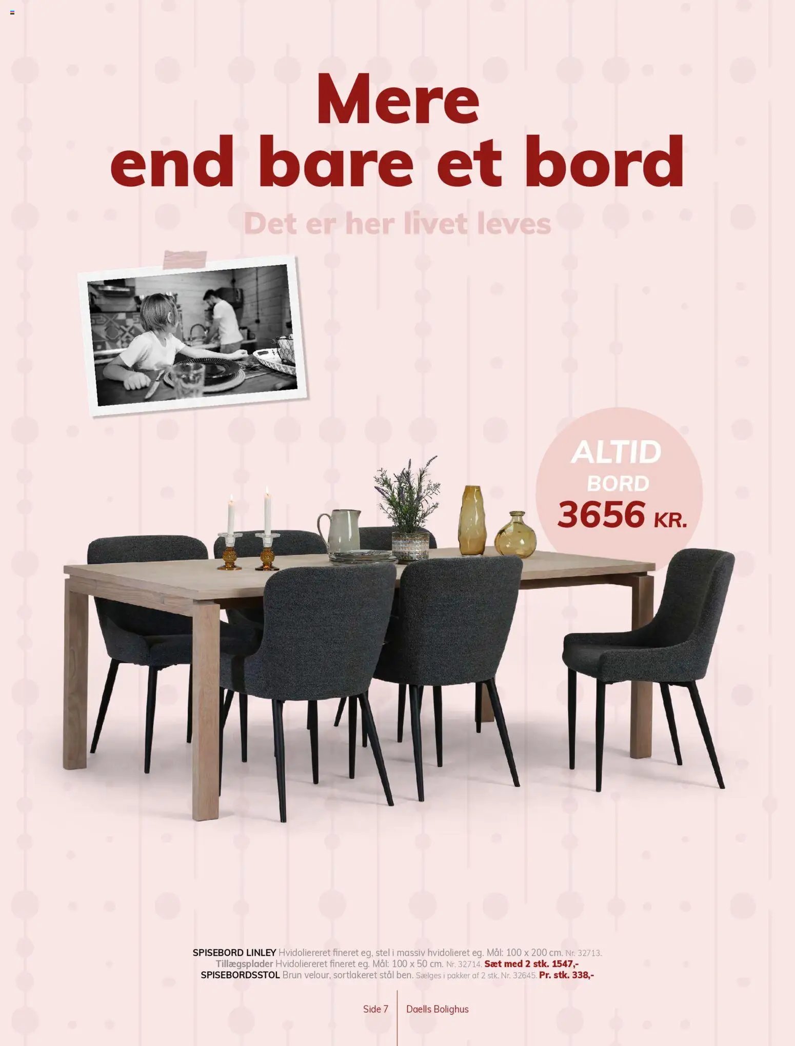 Daells Bolighus tilbudsavis fra 15/04/2026 Daells Bolighus - Nyt til spisestuen (2026-04-15)