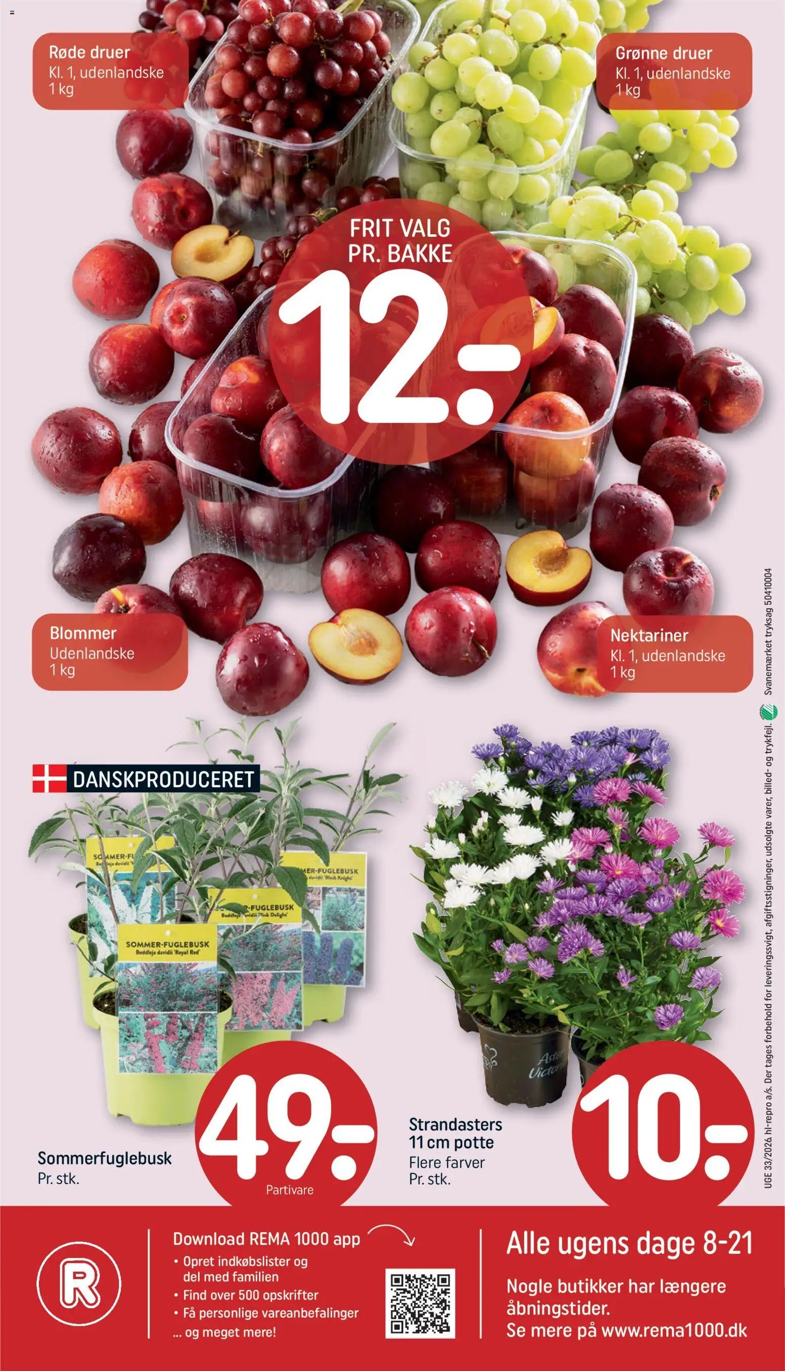 Rema 1000 tilbudsavis fra 09/08/2026 Rema 1000 - Tilbudsavis uge 33
