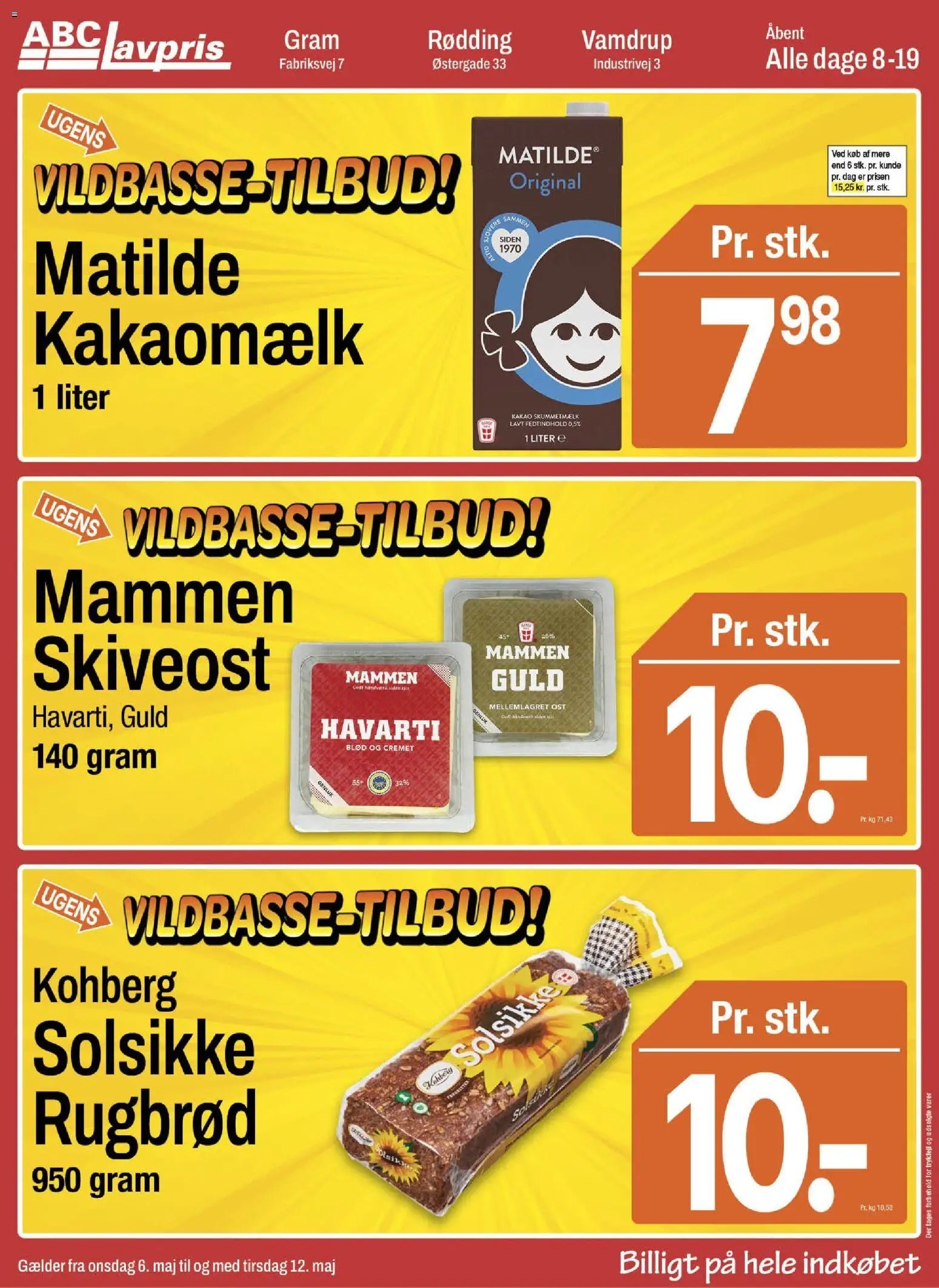 Abc Lavpris tilbudsavis fra 06/05/2026 Abc Lavpris - Gram