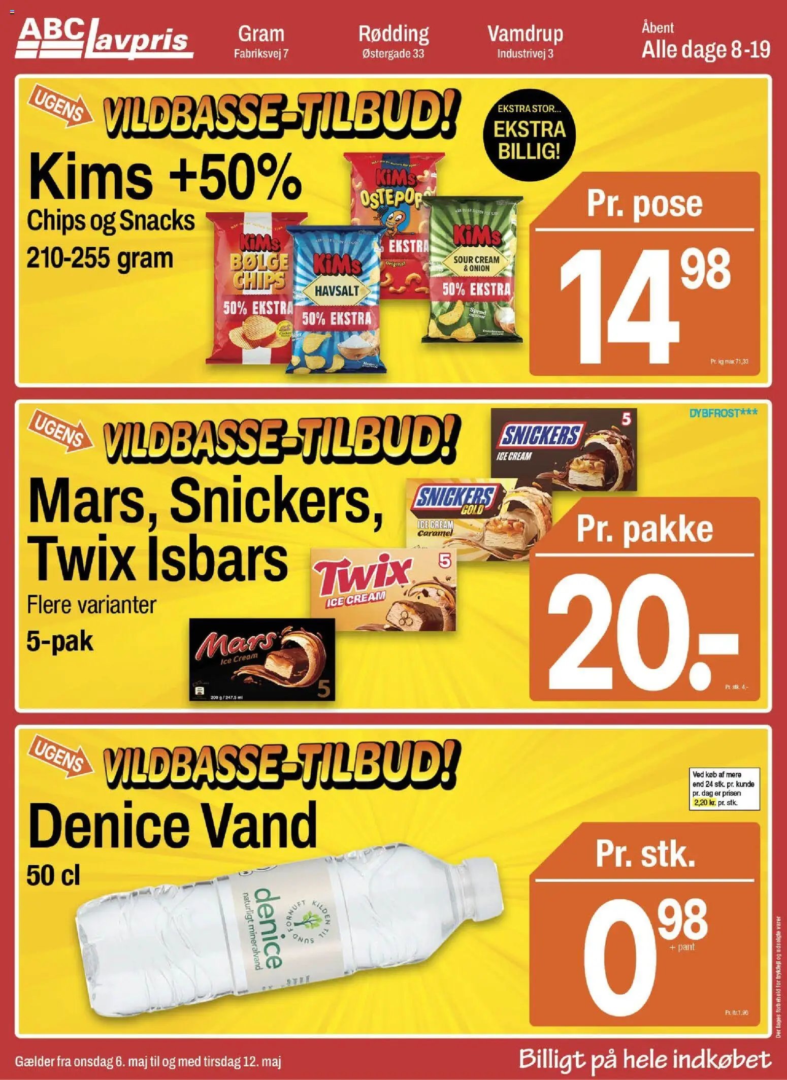 Abc Lavpris tilbudsavis fra 06/05/2026 Abc Lavpris - Gram