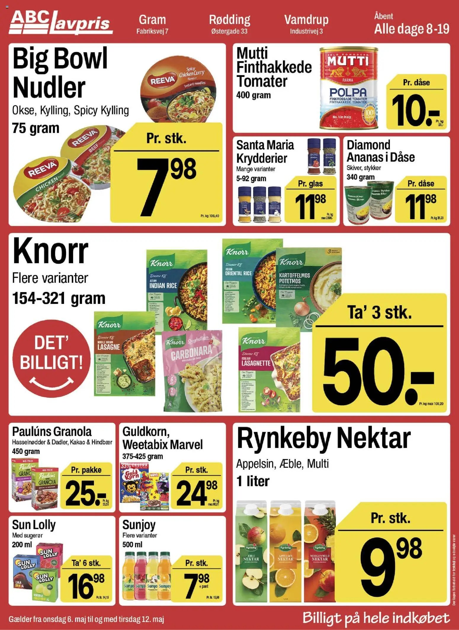 Abc Lavpris tilbudsavis fra 06/05/2026 Abc Lavpris - Gram
