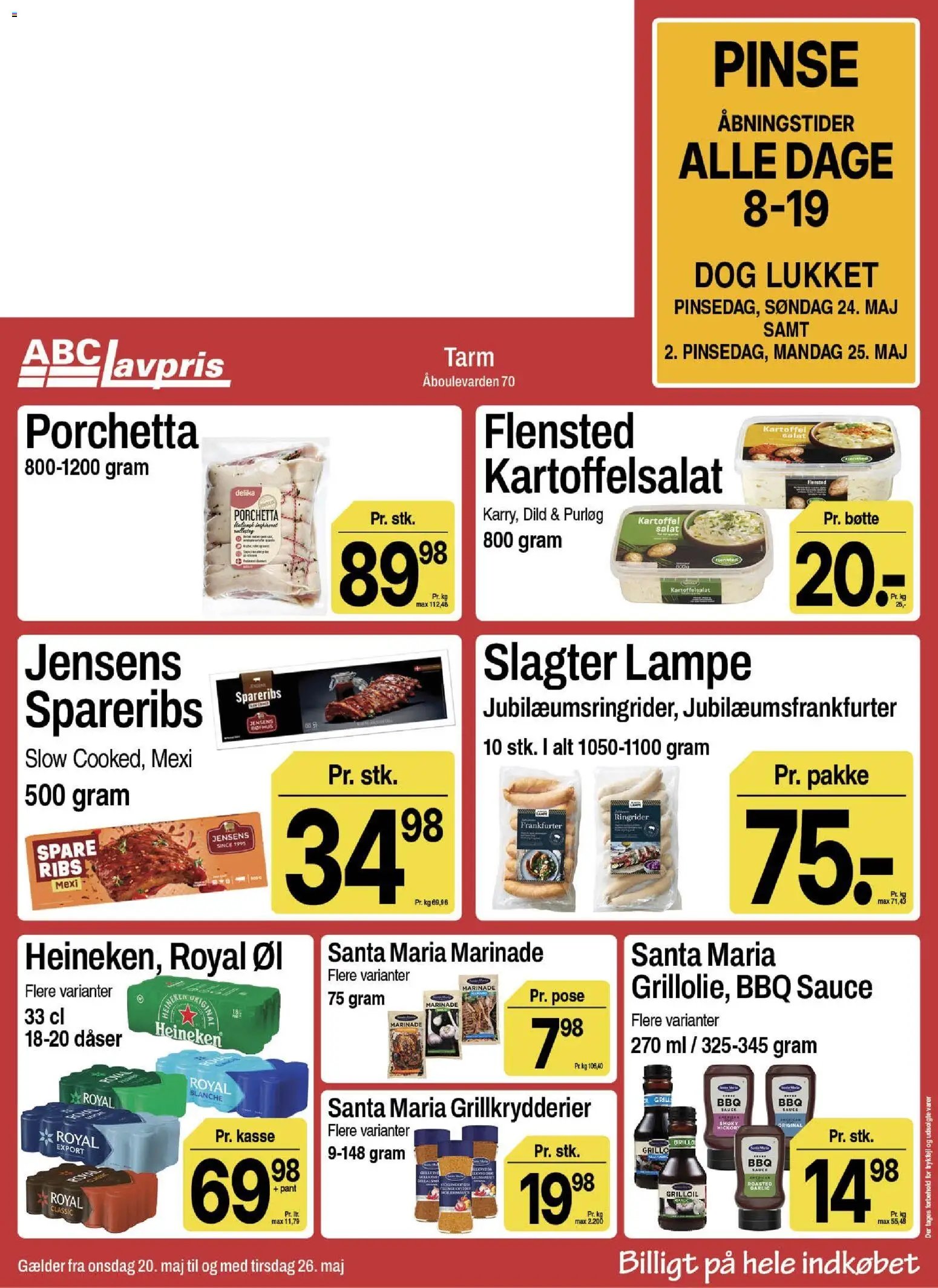 Abc Lavpris tilbudsavis fra 20/05/2026 Abc Lavpris - Tarm (2026-05-20 - 2026-05-26)