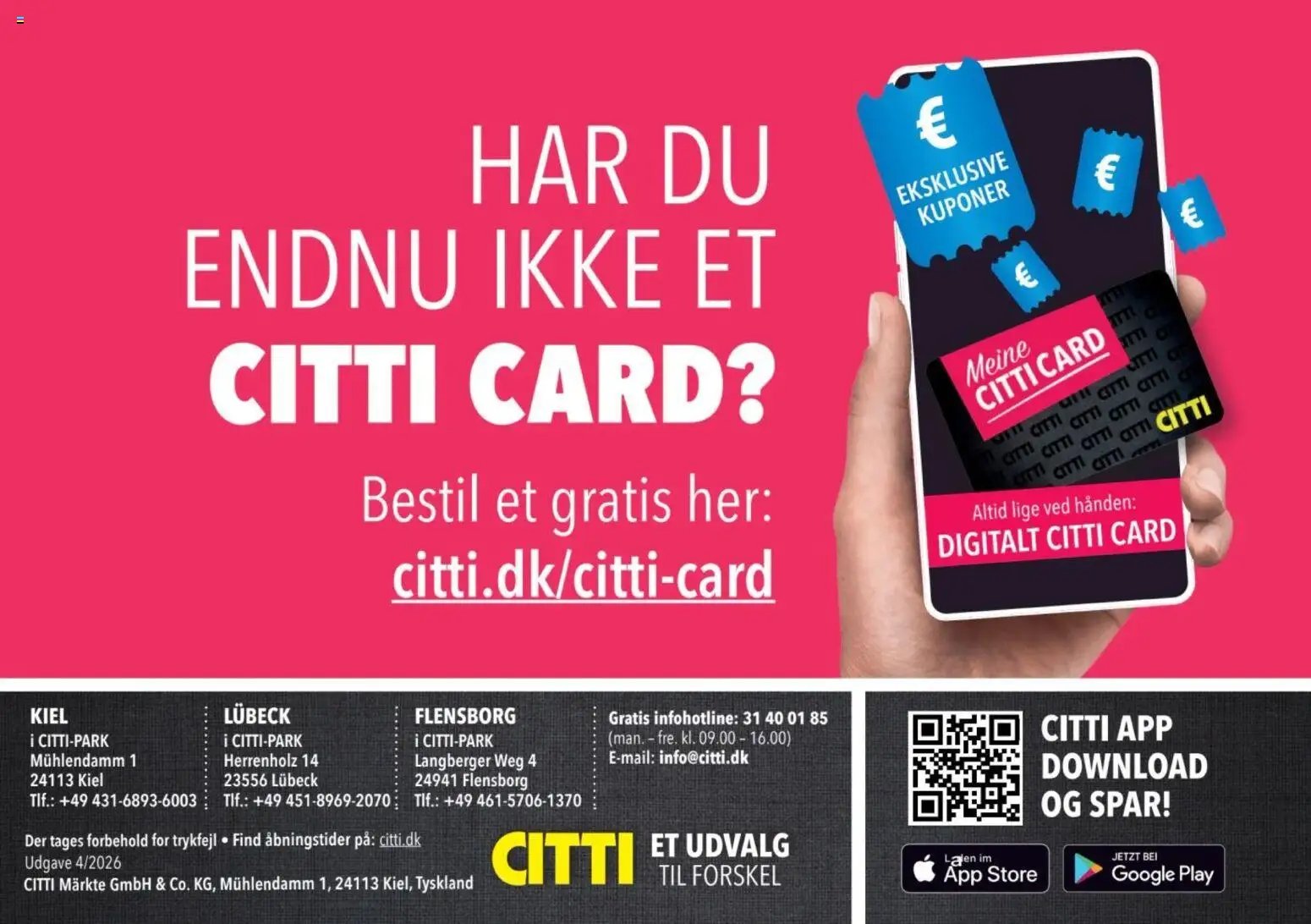 CITTI tilbudsavis fra 21/09/2026 CITTI - Fordelshæfte