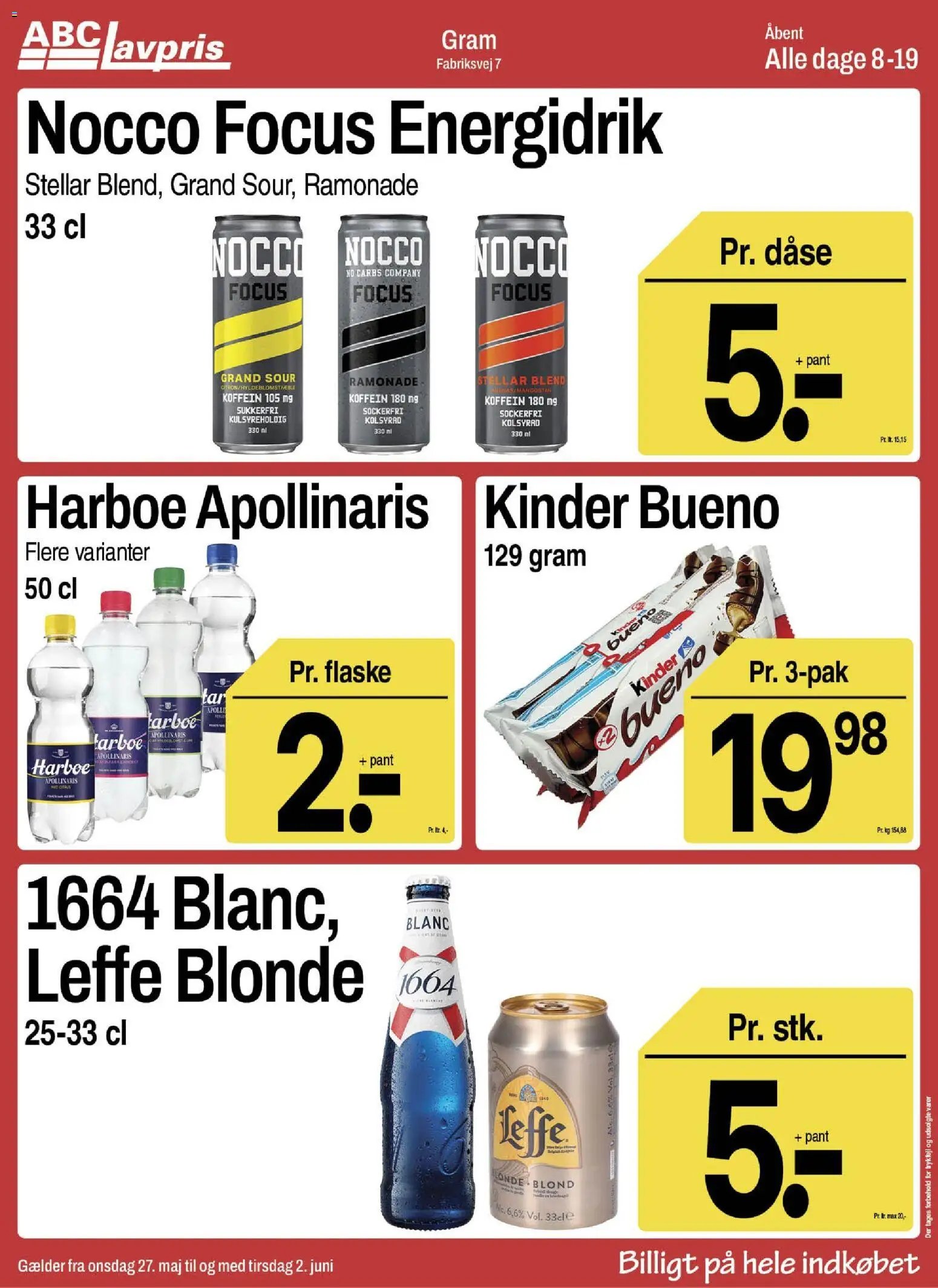 Abc Lavpris tilbudsavis fra 27/05/2026 Abc Lavpris - Gram