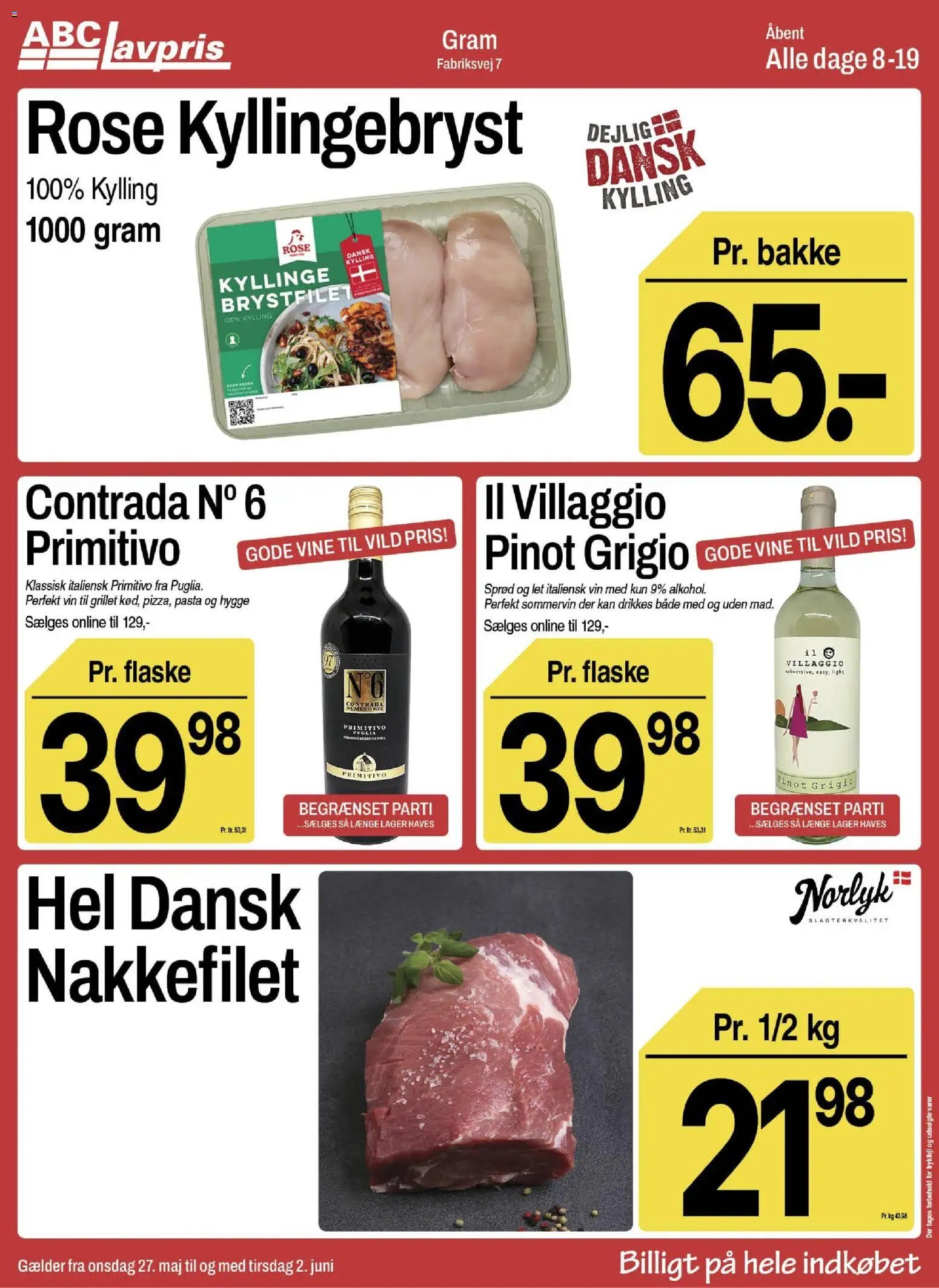 Abc Lavpris tilbudsavis fra 27/05/2026 Abc Lavpris - Gram