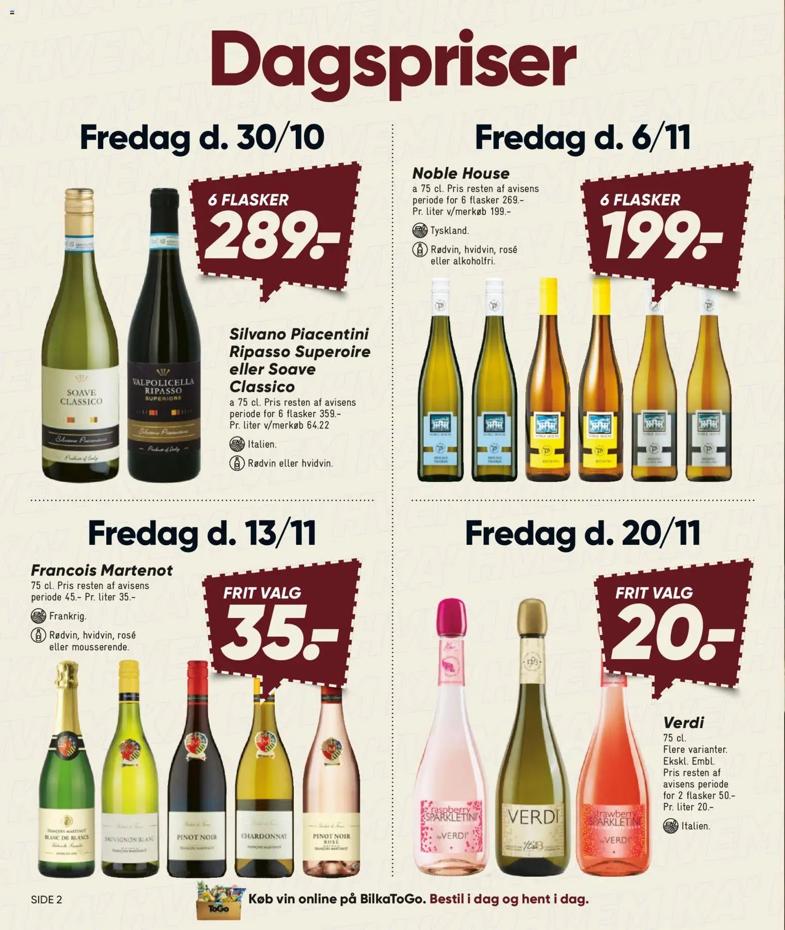 Nye Bilka tilbud fra 30/10/2026
