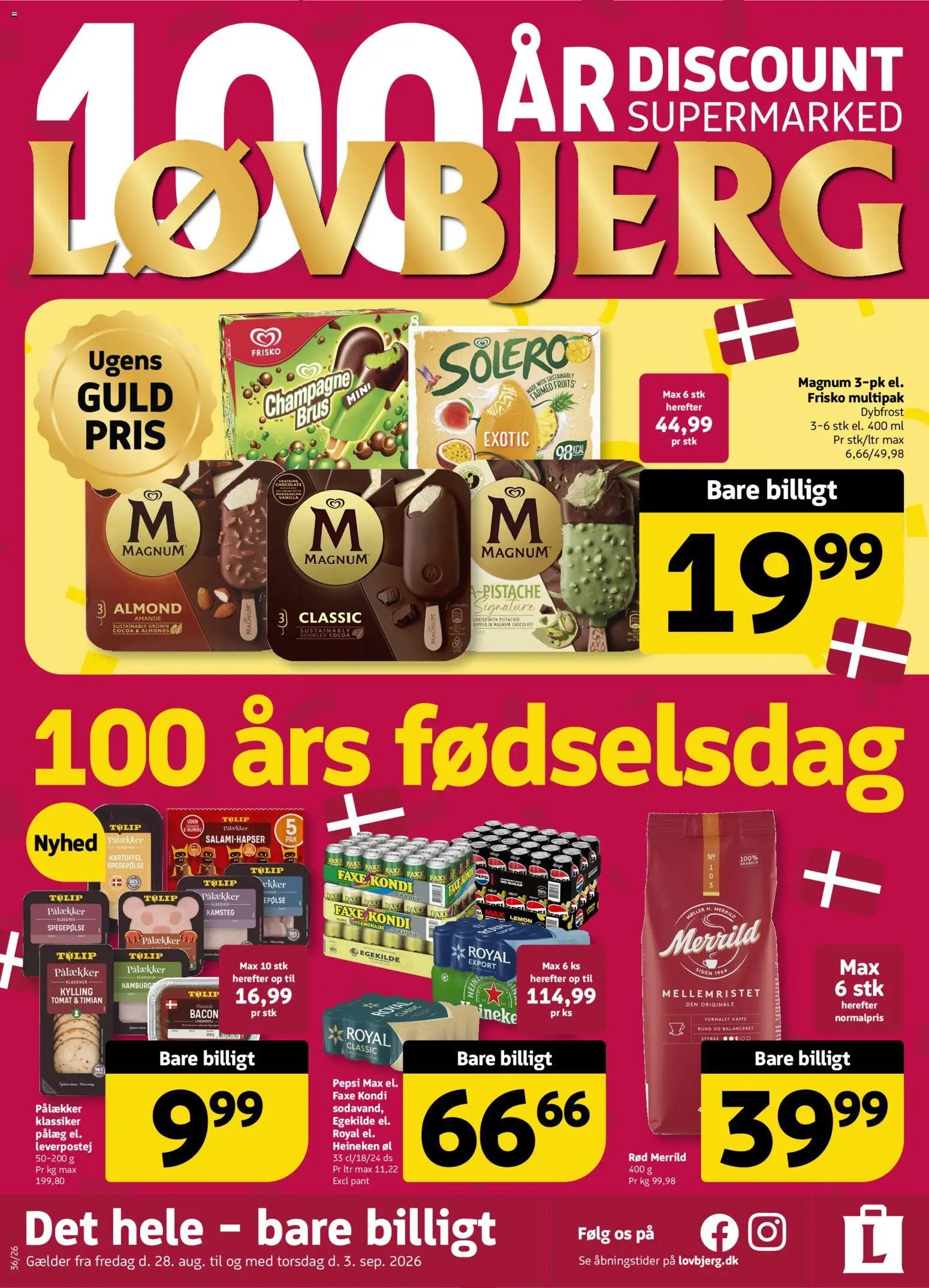 Løvbjerg tilbudsavis fra 28/08/2026 Løvbjerg - Tilbudsavis uge 36