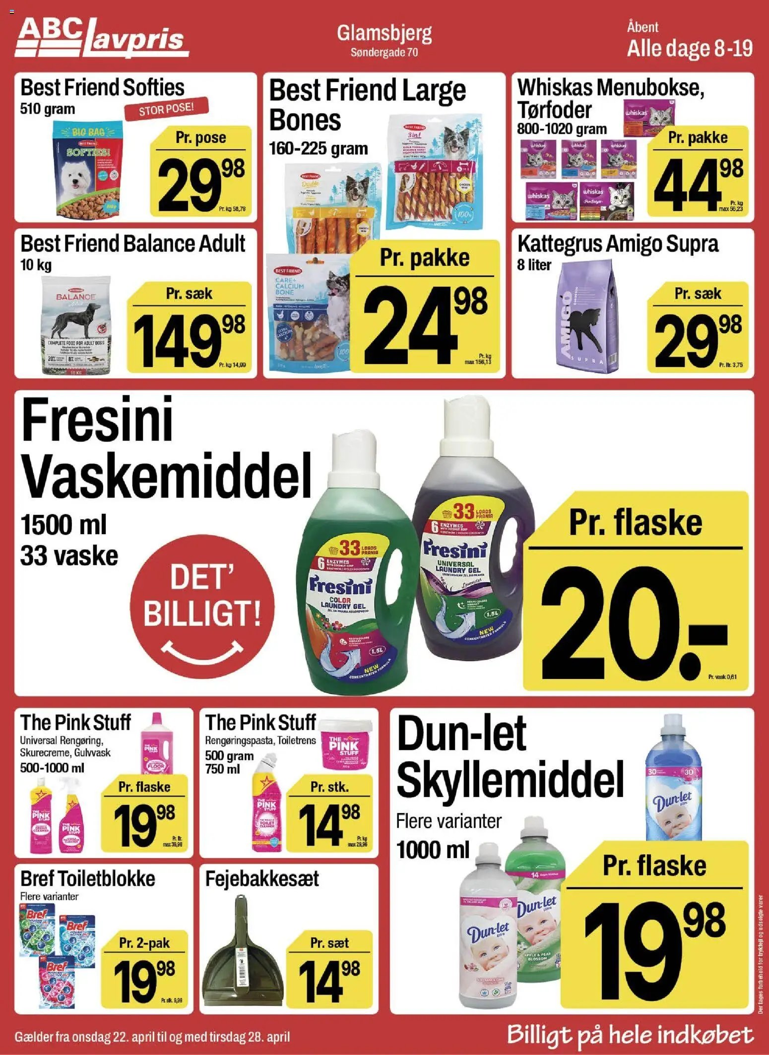 Abc Lavpris tilbudsavis fra 22/04/2026 Abc Lavpris - Glamsbjerg