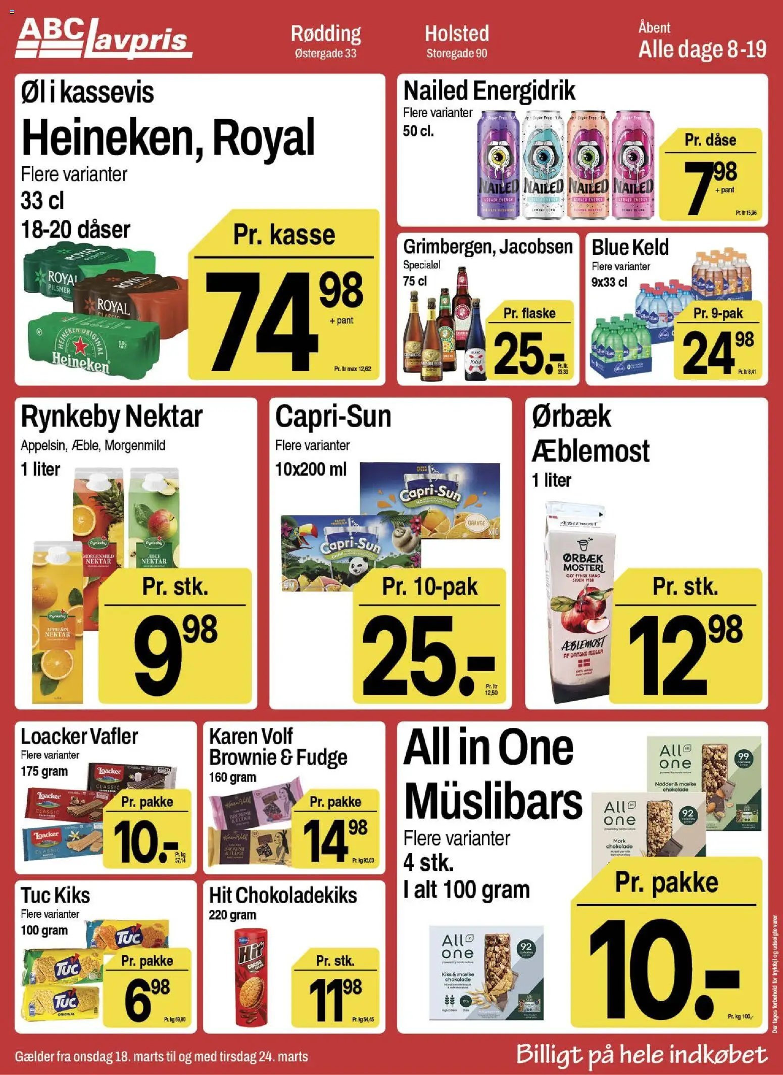 Abc Lavpris tilbudsavis fra 18/03/2026 Abc Lavpris - Holsted