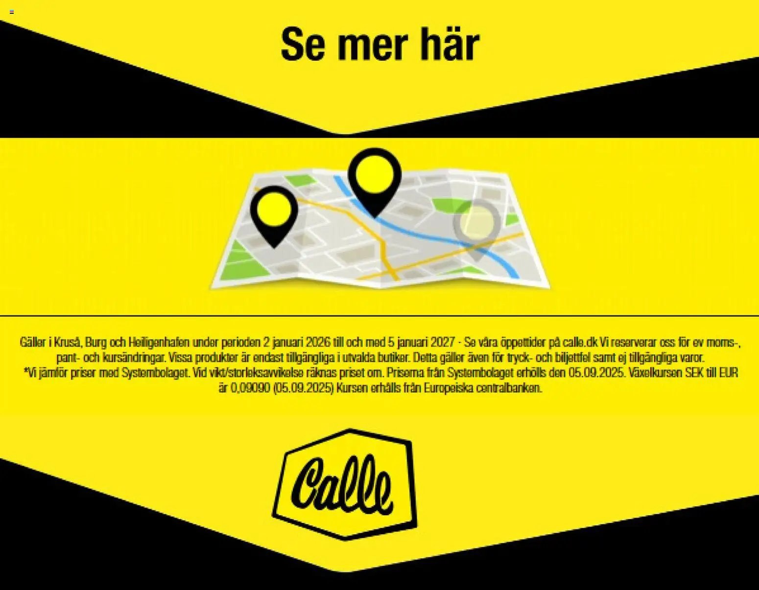 Calle tilbudsavis fra 02/01/2026 Svenska Topplistan