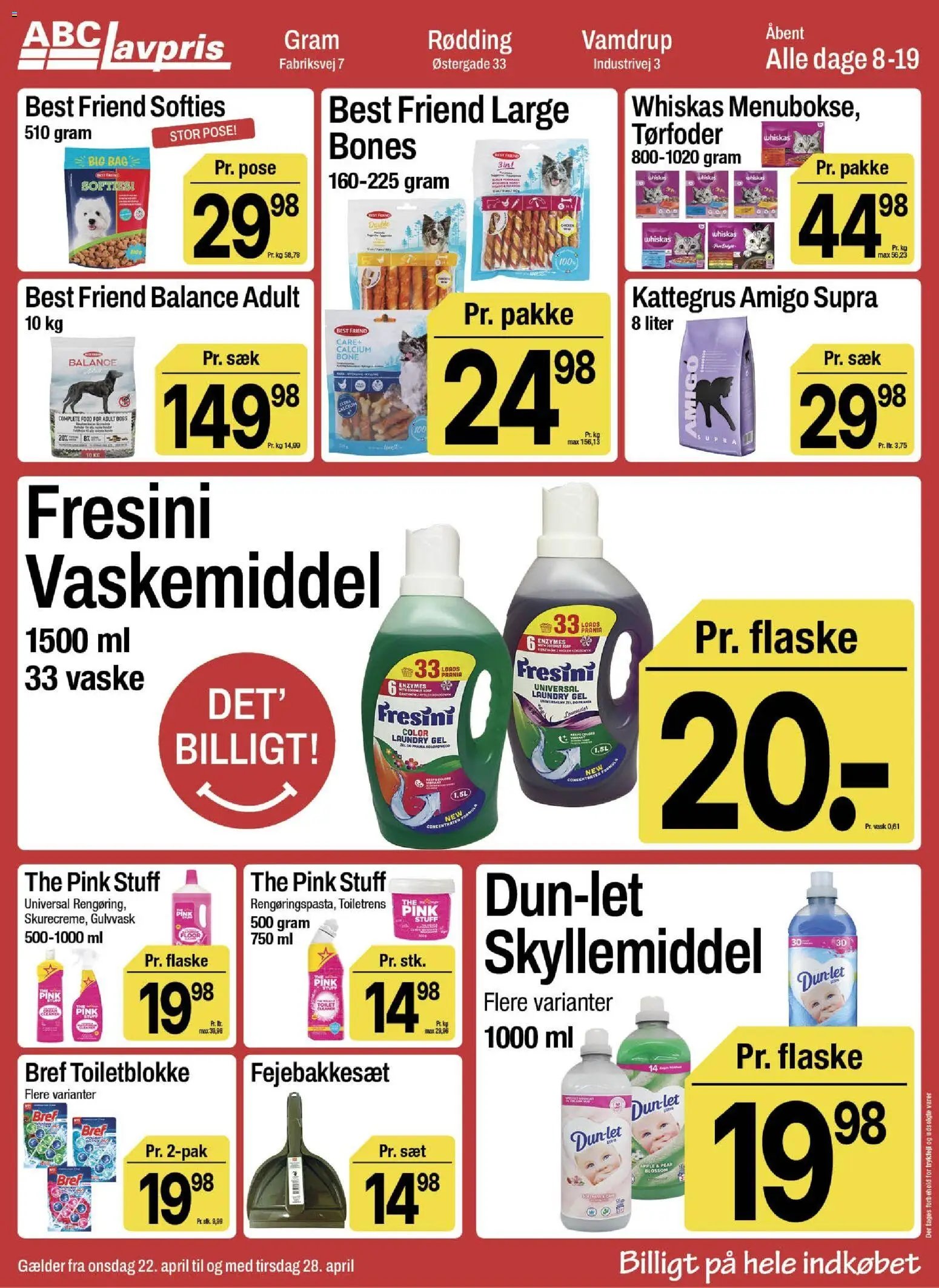 Abc Lavpris tilbudsavis fra 22/04/2026 Abc Lavpris - Gram