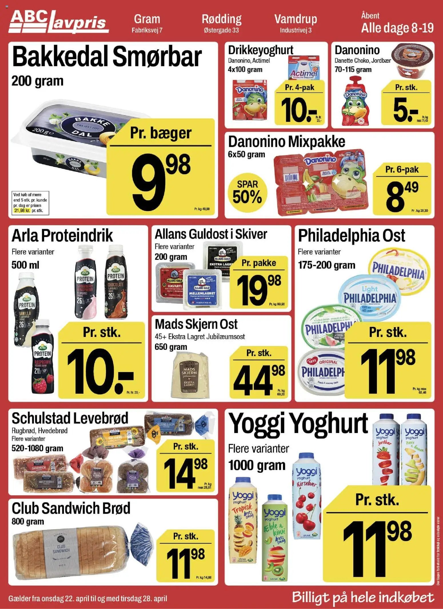 Abc Lavpris tilbudsavis fra 22/04/2026 Abc Lavpris - Gram