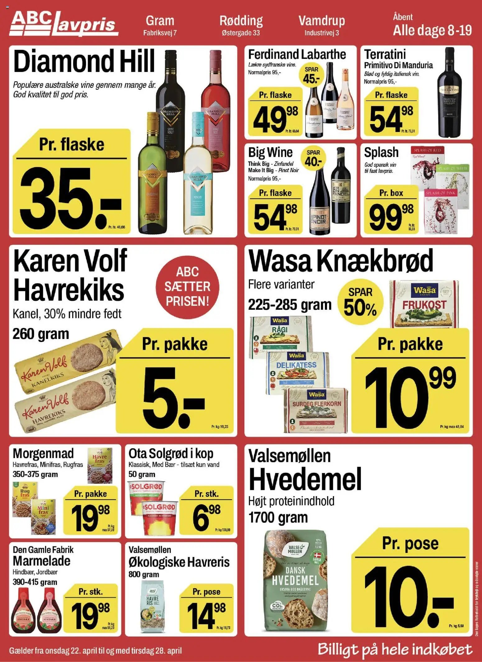Abc Lavpris tilbudsavis fra 22/04/2026 Abc Lavpris - Gram