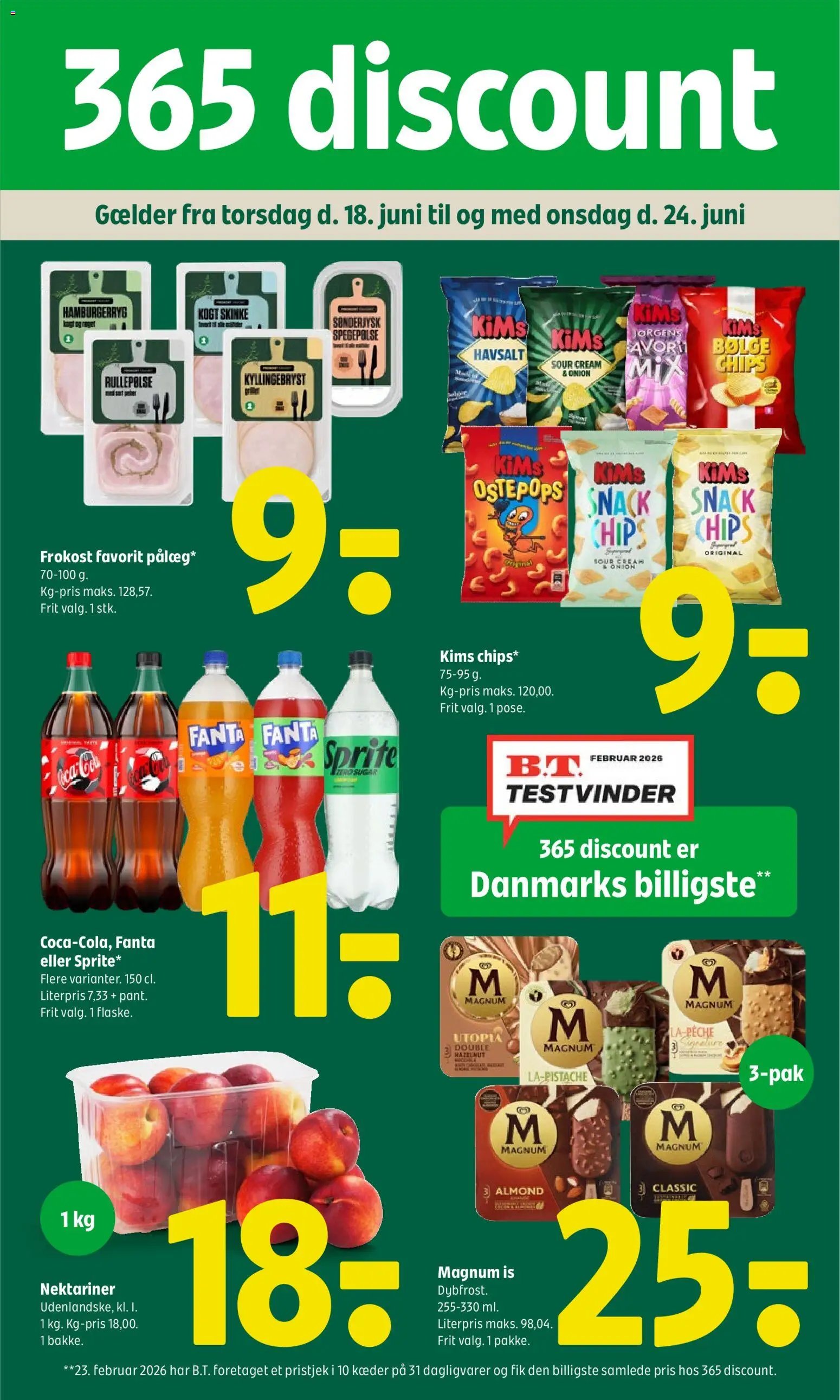 Coop 365 tilbudsavis fra 18/06/2026 Coop 365 - Tilbudsavis uge 25