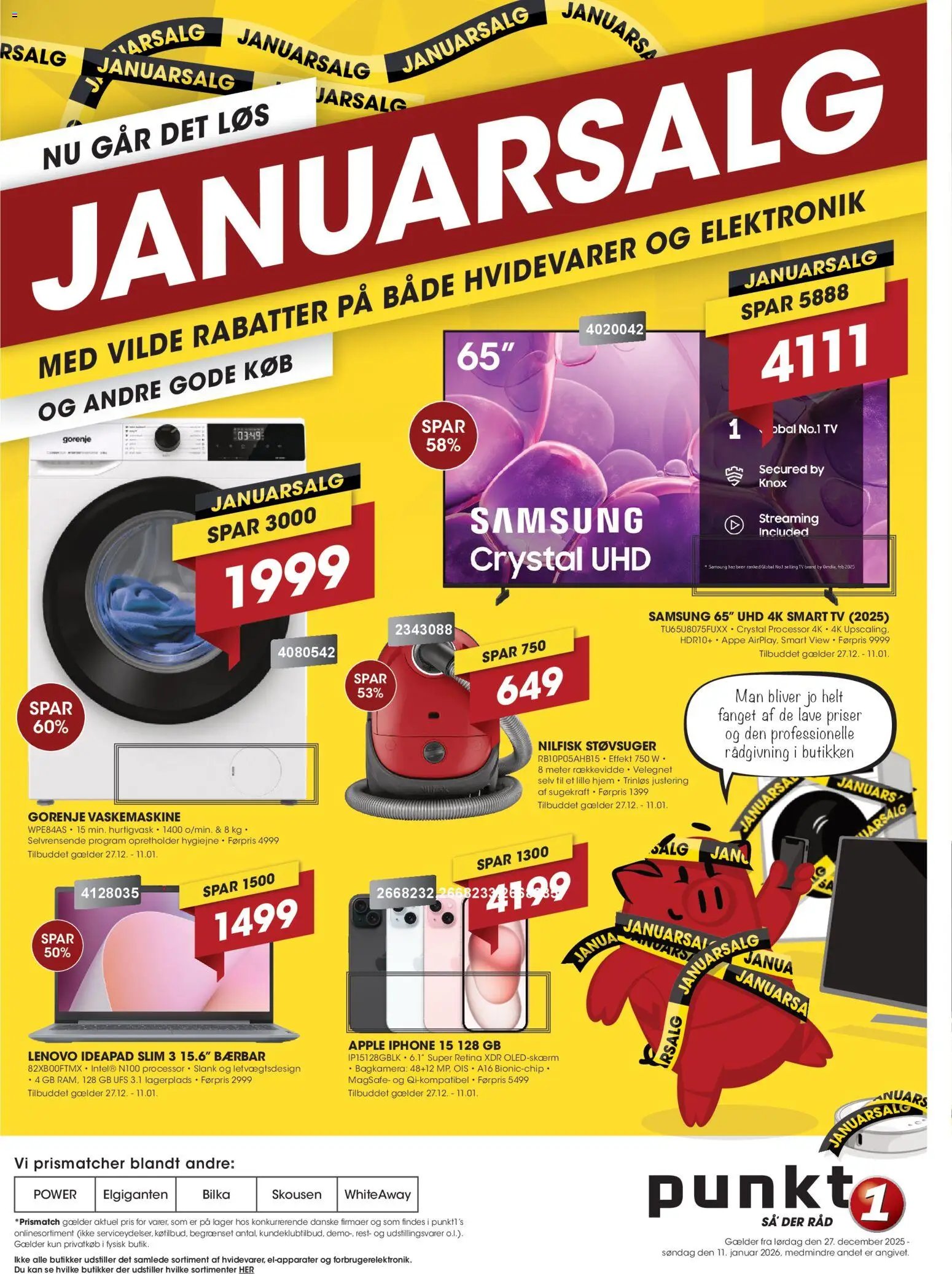 Punkt1 tilbudsavis fra 27/12/2025 Tilbudsavis