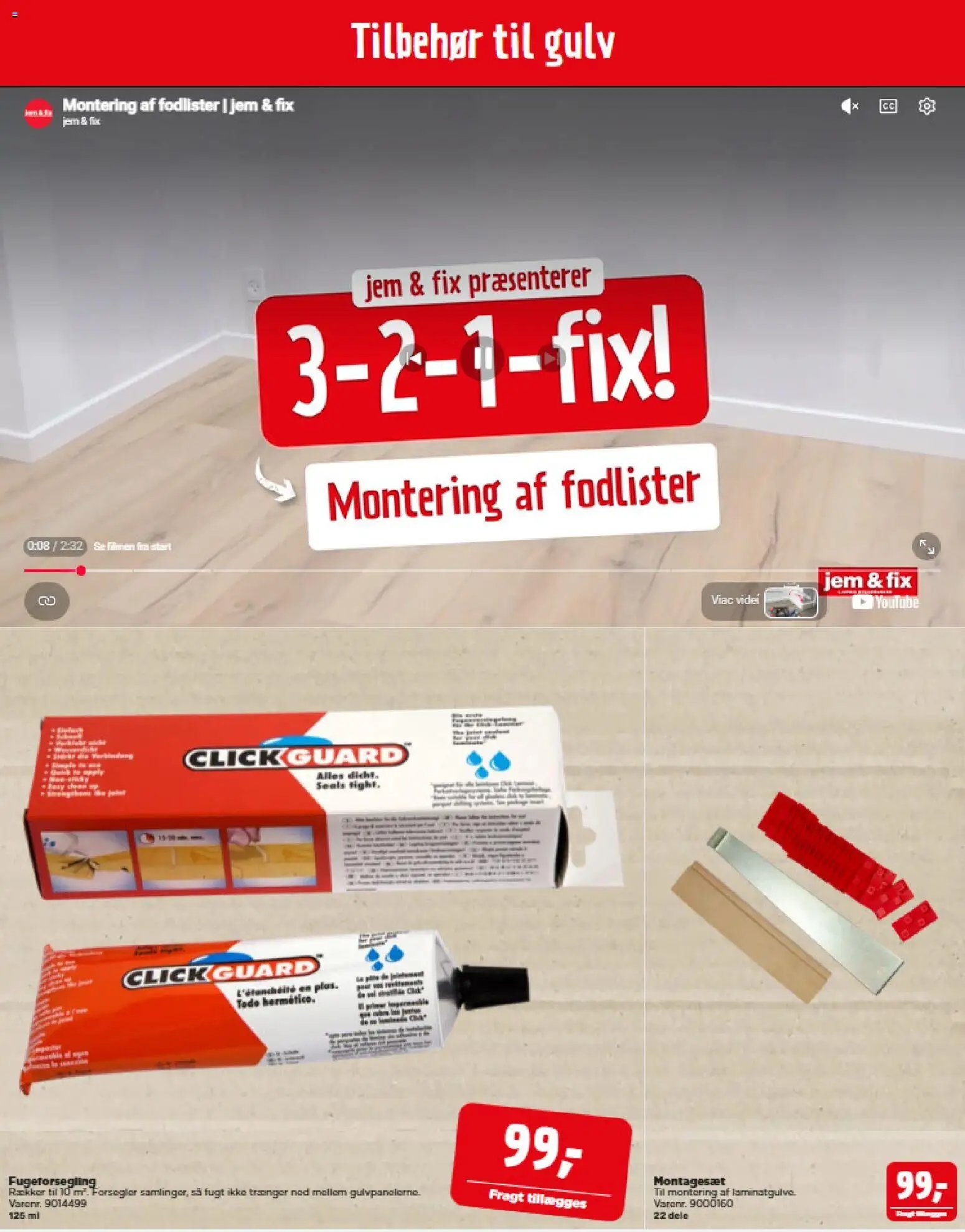 Jem & fix tilbudsavis fra 09/08/2026 Jem & fix - Flisekatalog