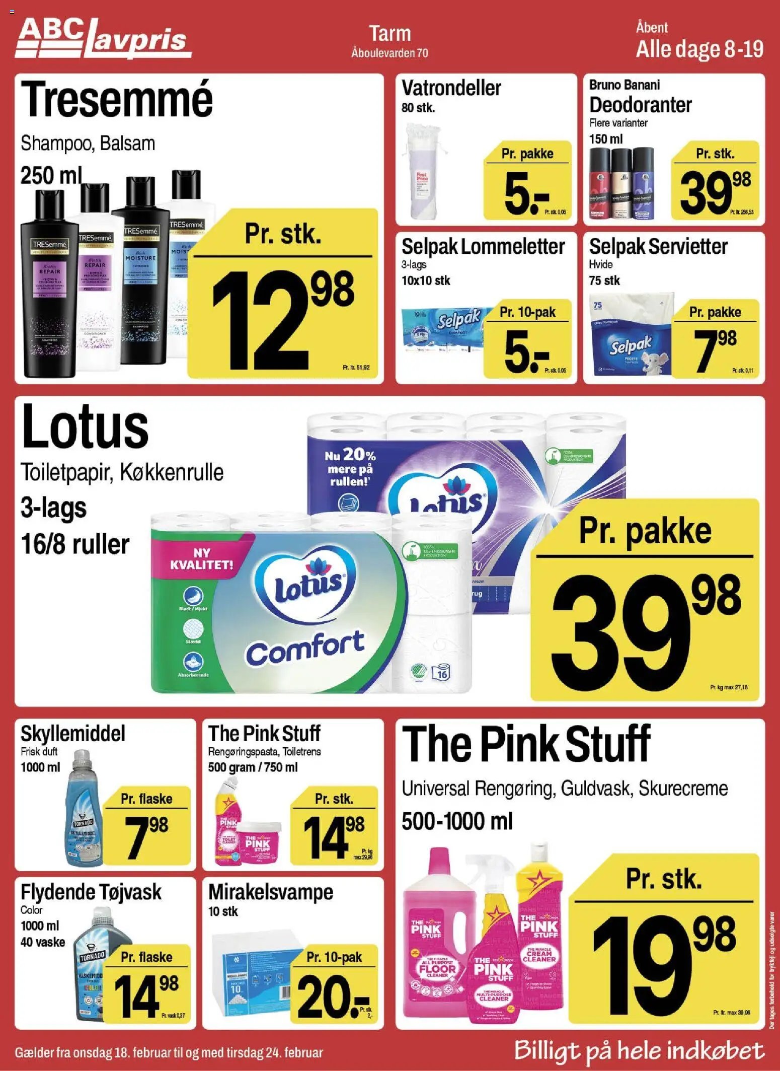 Abc Lavpris tilbudsavis fra 18/02/2026 Tarm