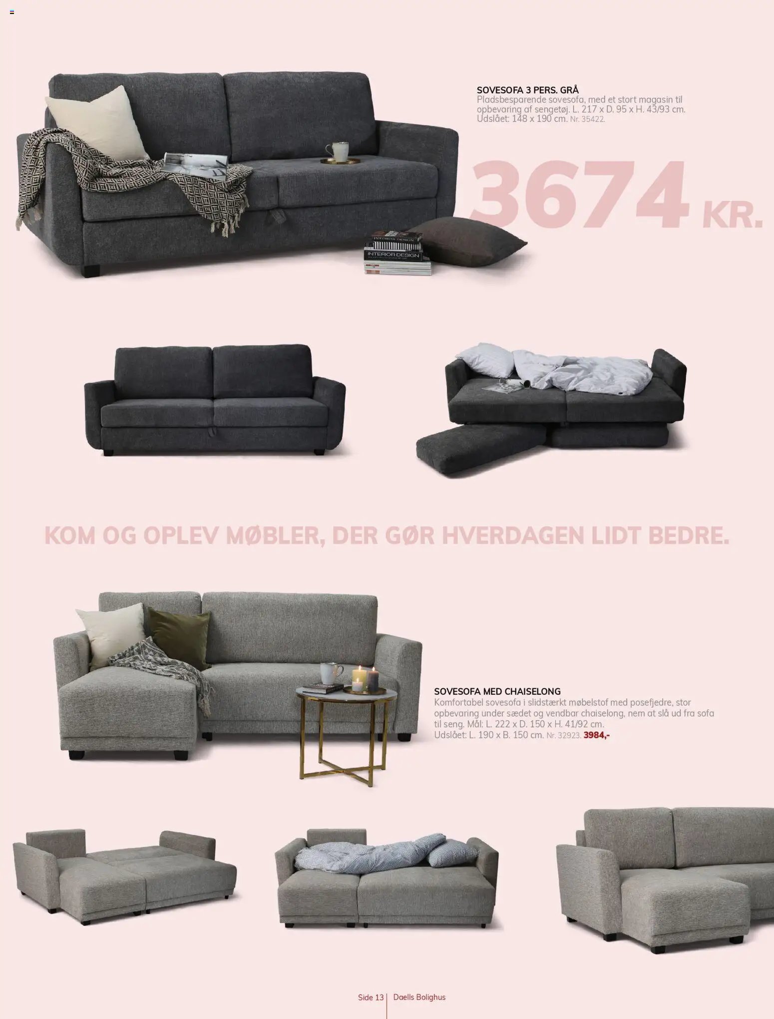 Daells Bolighus tilbudsavis fra 14/11/2025 Find din sovesofaer her (2025-11-14 - 2025-12-31)