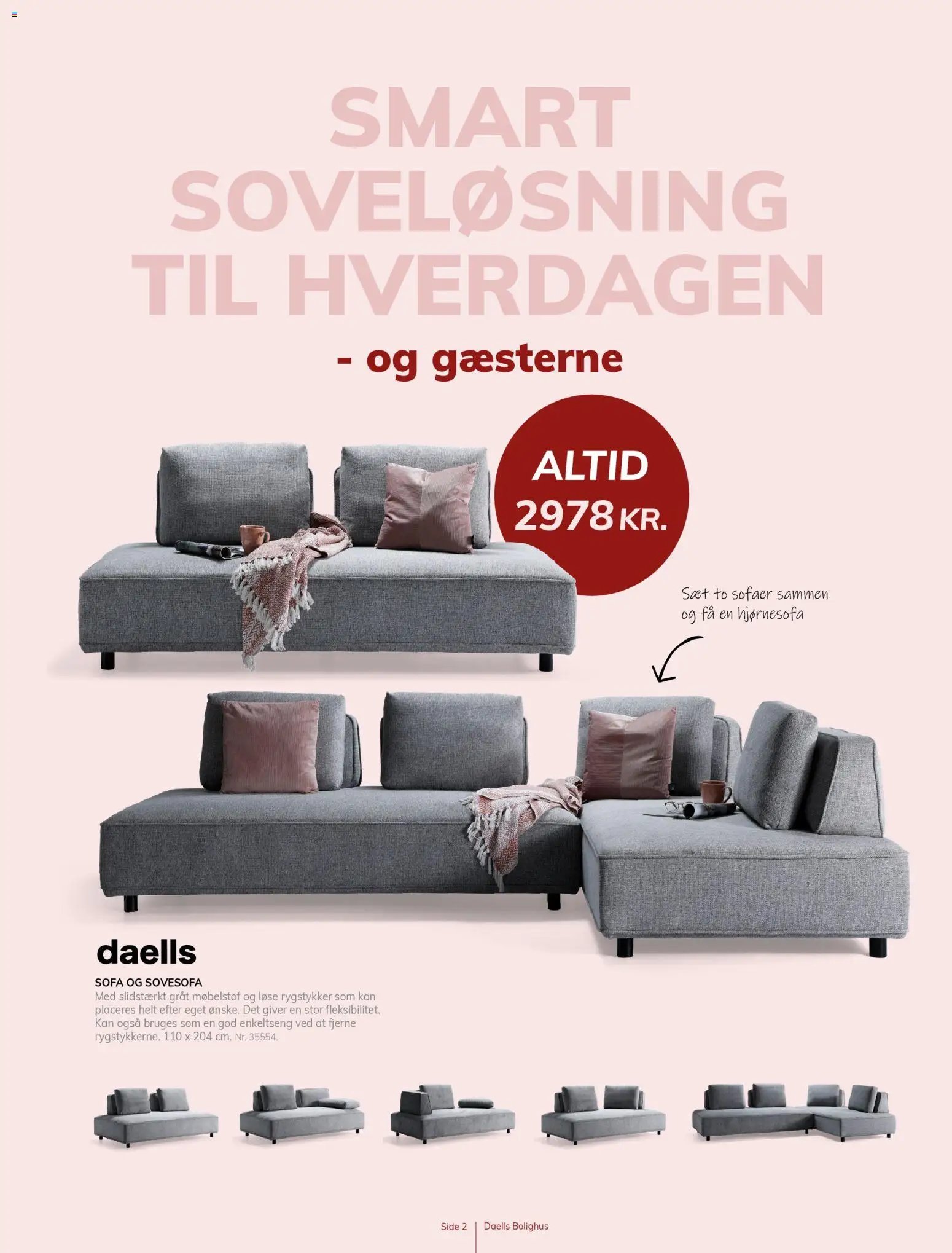 Daells Bolighus tilbudsavis fra 14/11/2025 Find din sovesofaer her (2025-11-14 - 2025-12-31)
