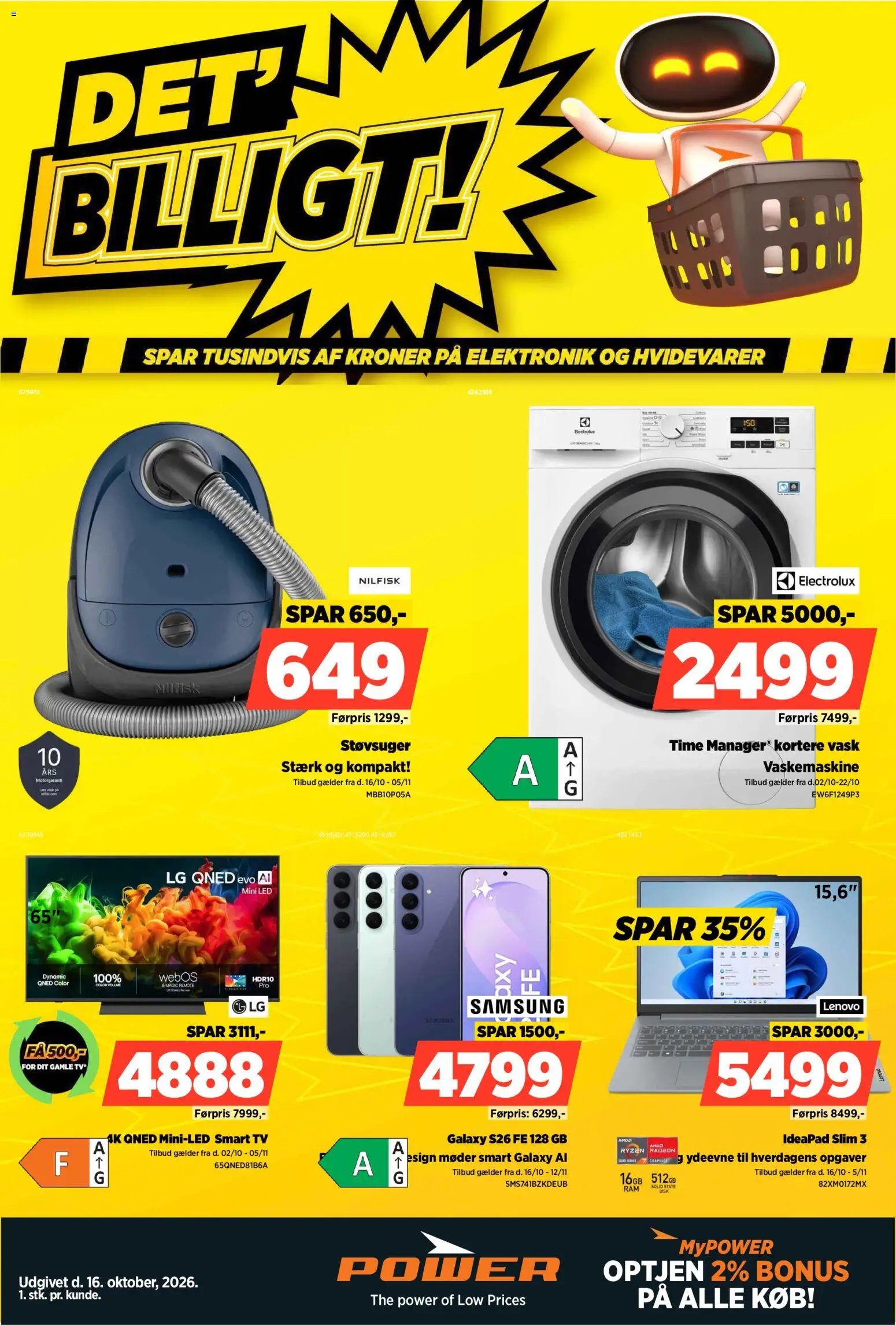 Nye Power tilbud fra 16/10/2026