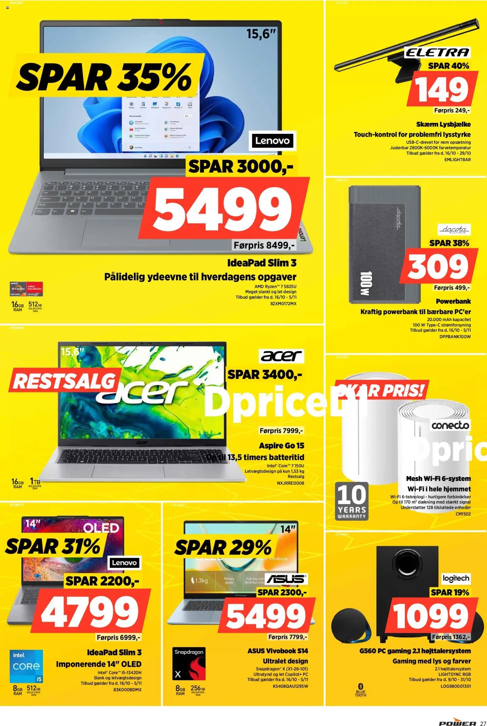 Nye Power tilbud fra 16/10/2026