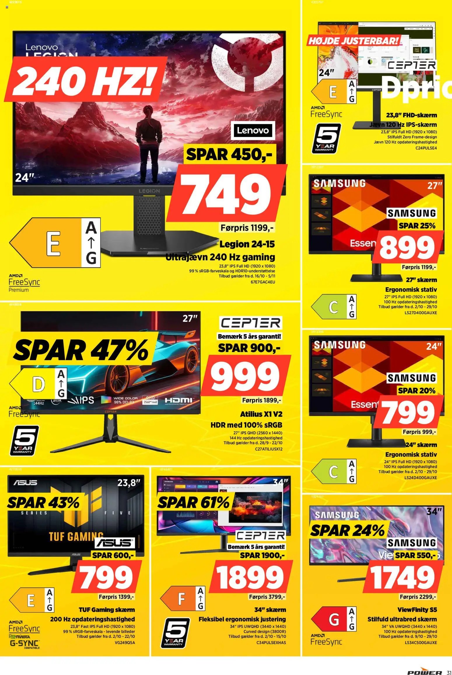 Nye Power tilbud fra 16/10/2026