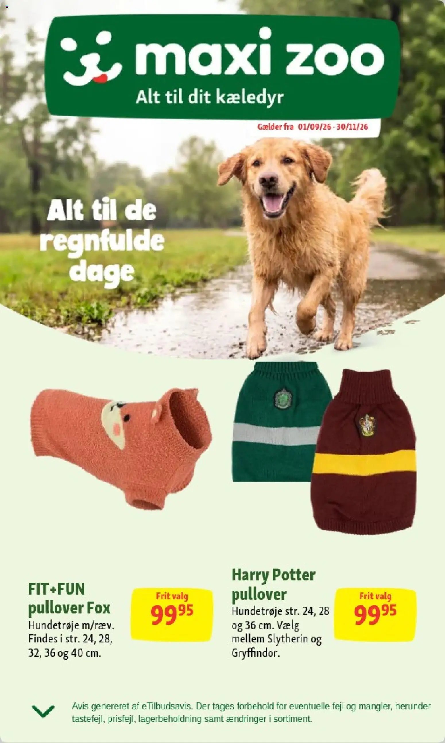 Nye Maxi Zoo tilbud fra 19/10/2026
