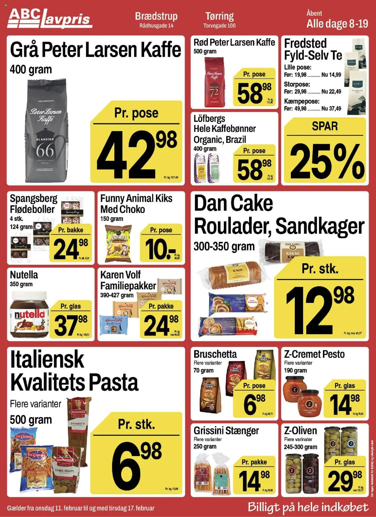 Abc Lavpris tilbudsavis fra 11/02/2026 Brædstrup