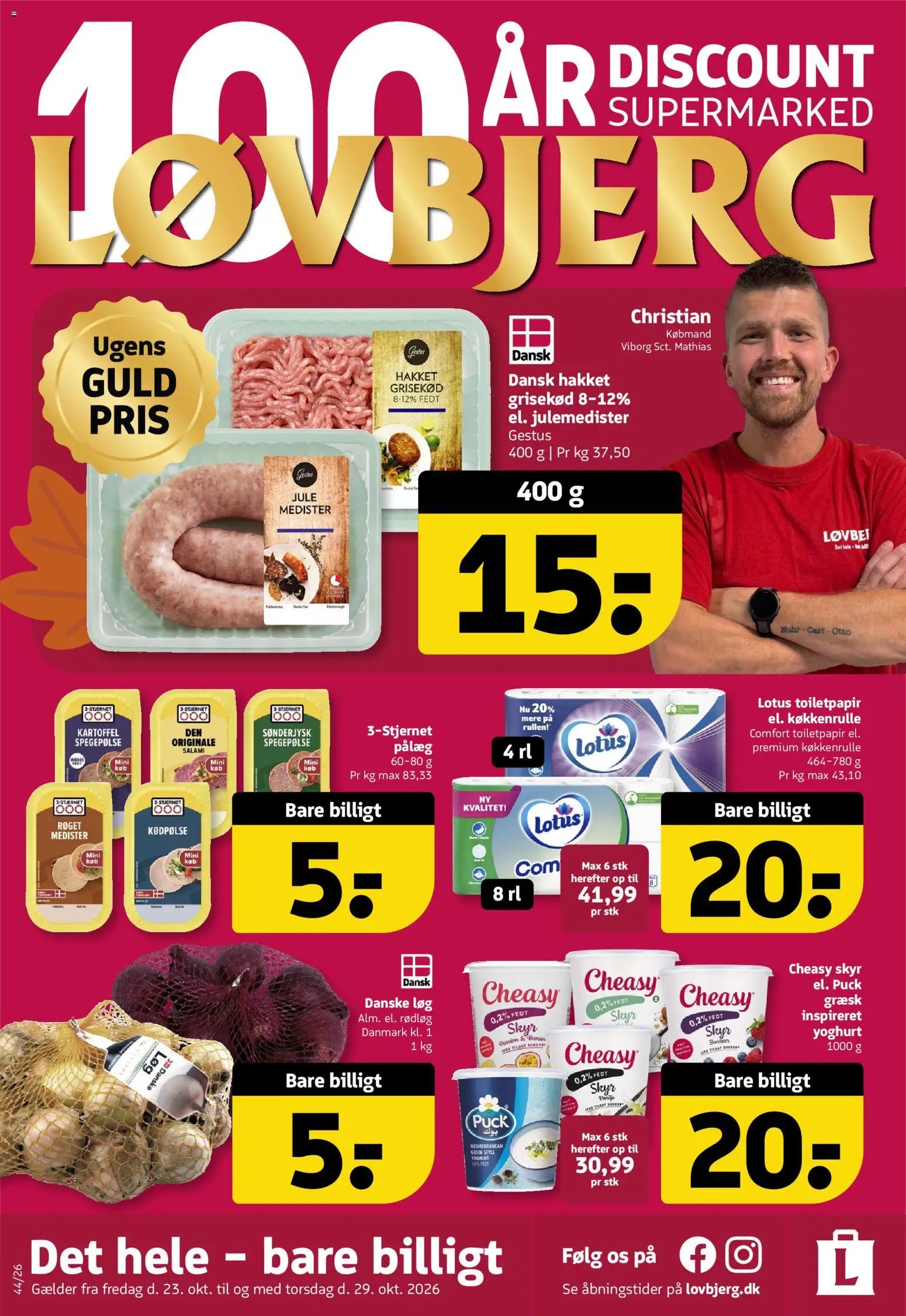 Nye Løvbjerg tilbud fra 23/10/2026