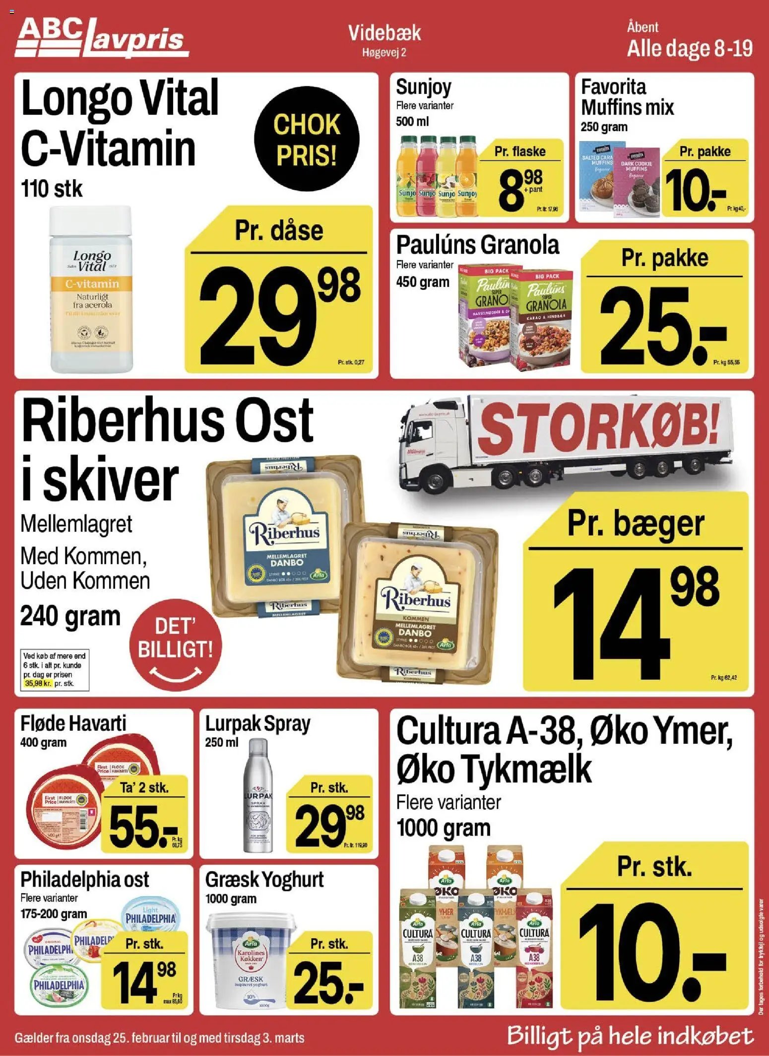 Abc Lavpris tilbudsavis fra 25/02/2026 Videbæk