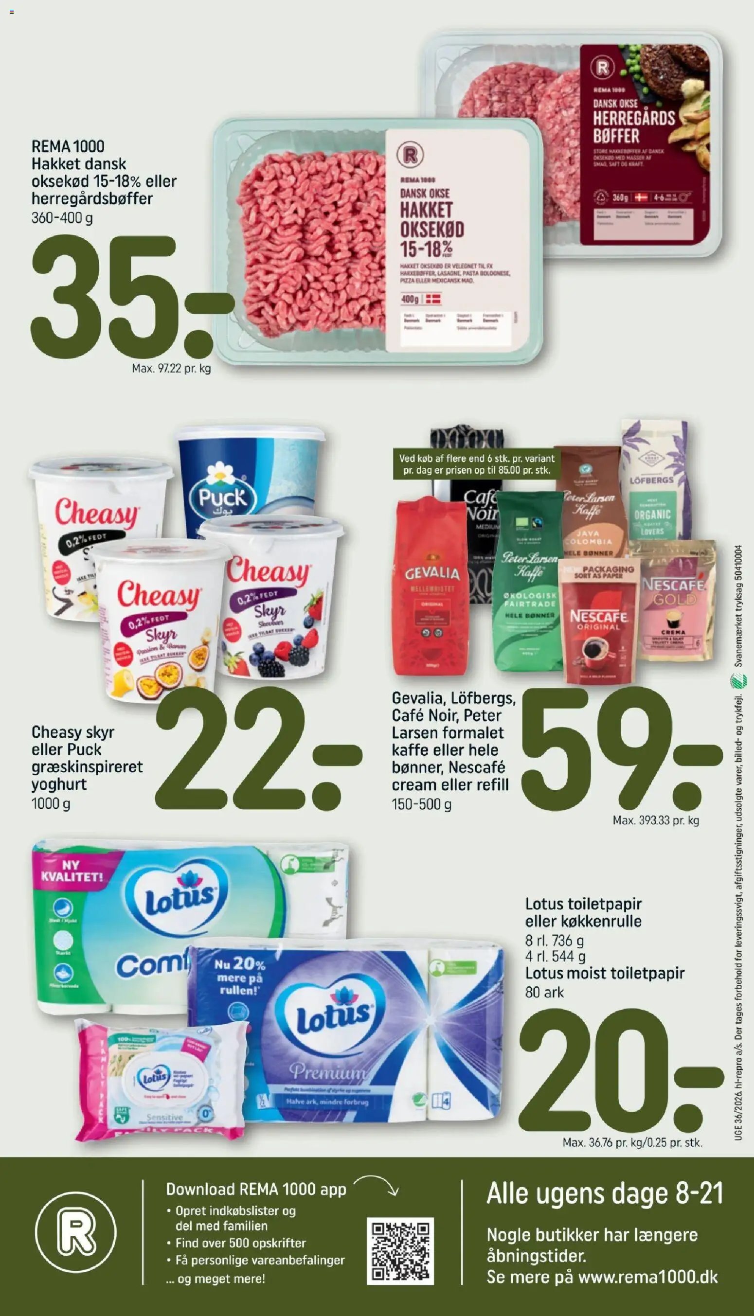 Rema 1000 tilbudsavis fra 30/08/2026 Uge 36