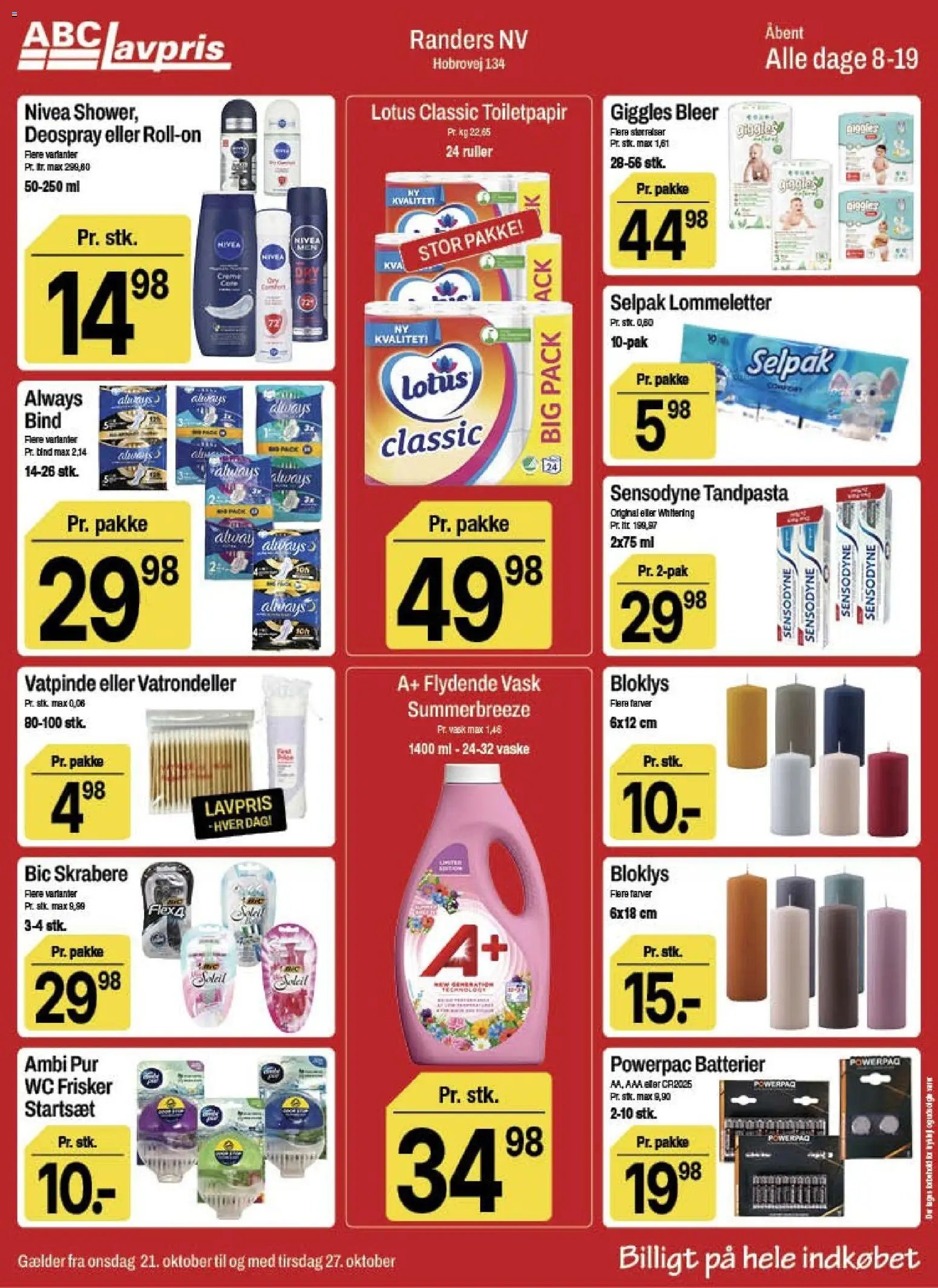Nye Abc Lavpris tilbud fra 21/10/2026