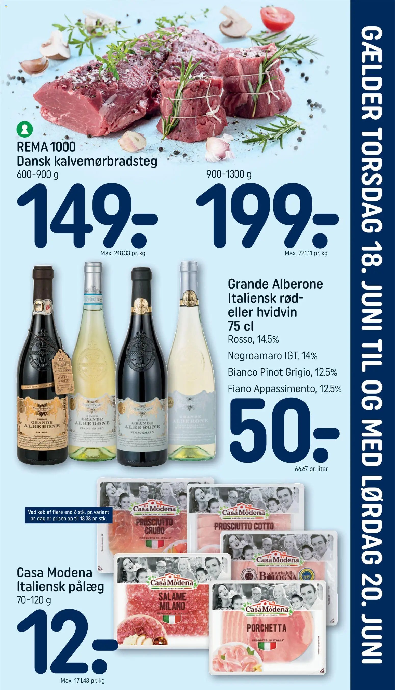 Rema 1000 tilbudsavis fra 18/06/2026 Rema 1000 - Uge 25 Indstik