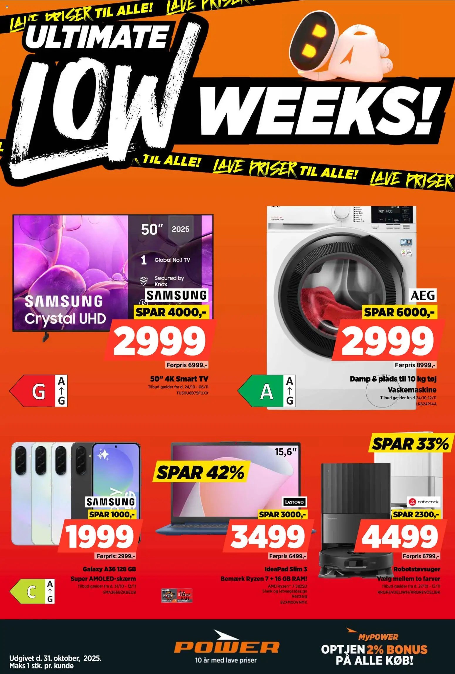 Power tilbudsavis fra 24/10/2025 Low weeks